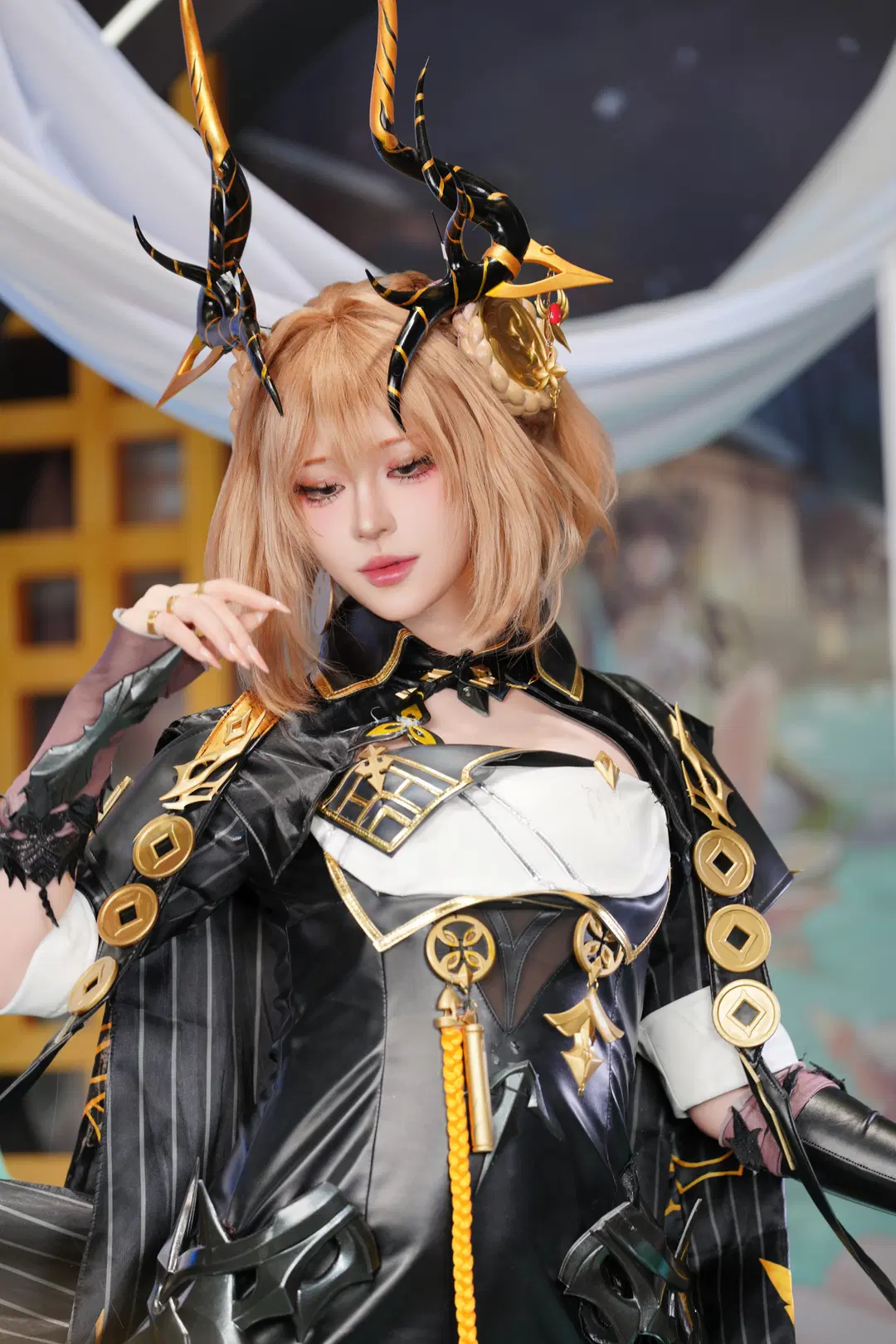 【止流cos】二重螺旋黑金造型漫展返图 - 奕宁 - 第10张