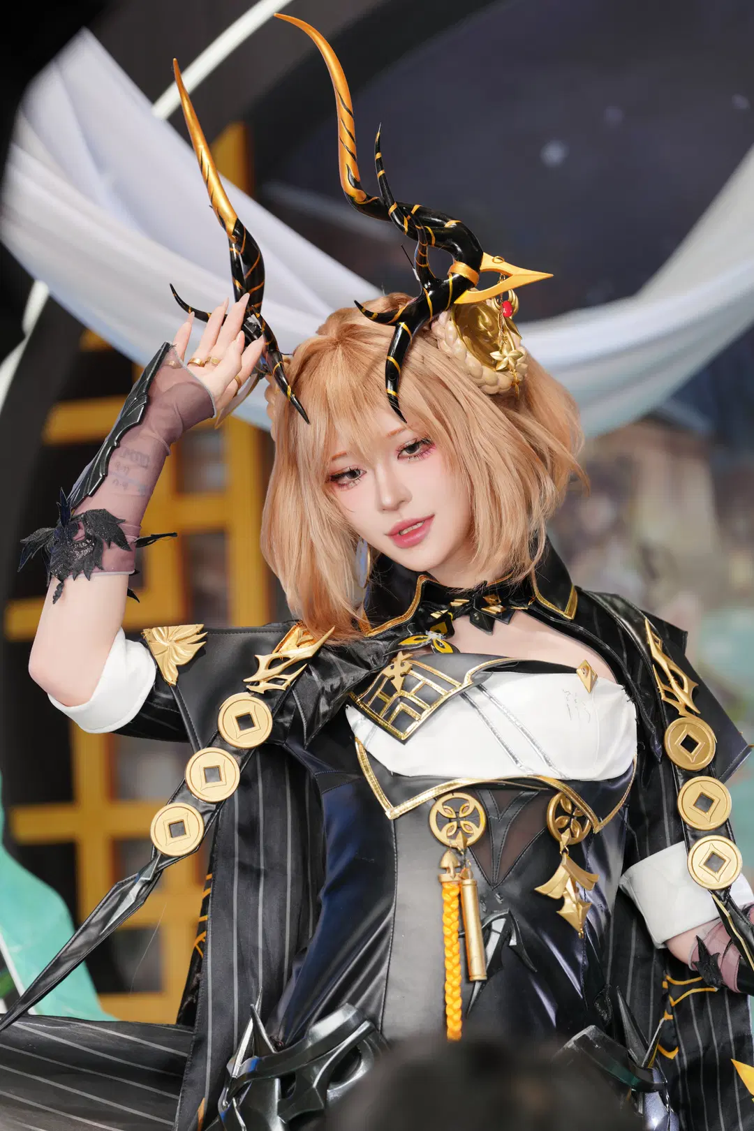 【止流cos】二重螺旋黑金造型漫展返图 - 奕宁 - 第12张