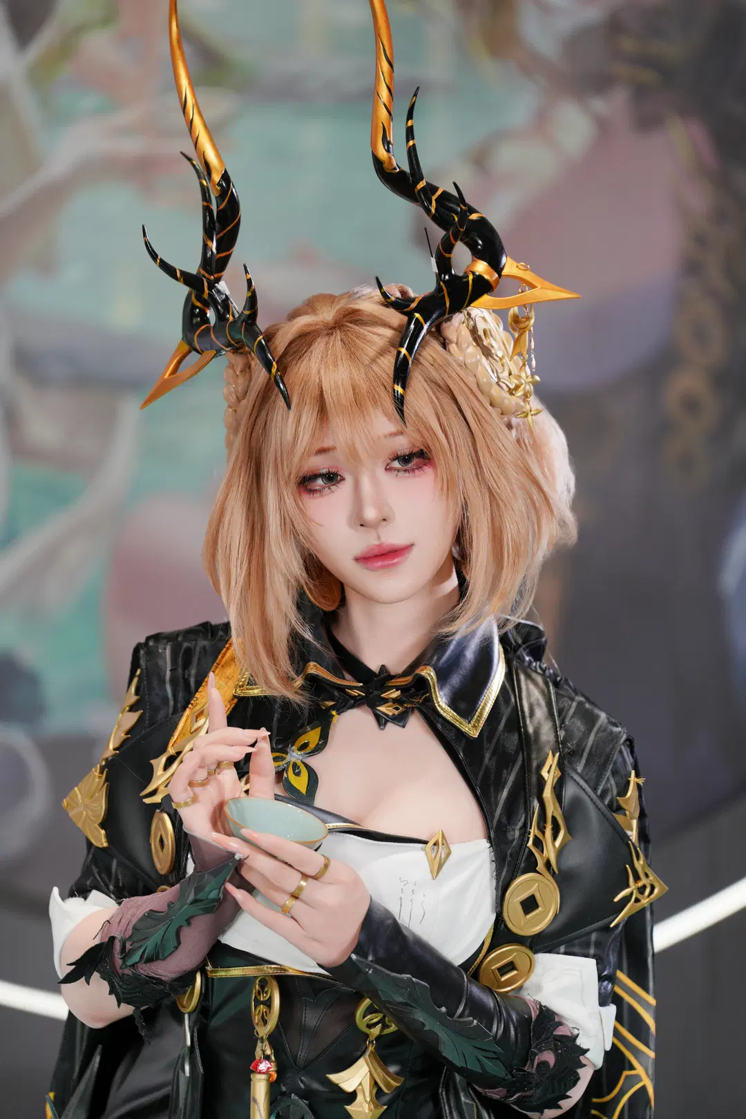 【止流cos】二重螺旋黑金造型漫展返图 - 奕宁 - 第7张