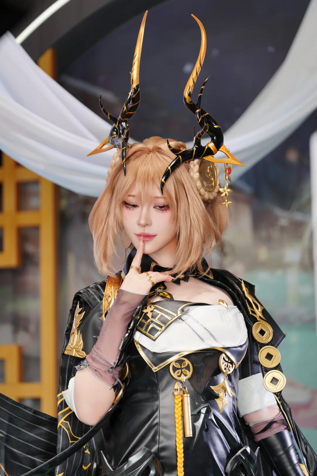 【止流cos】二重螺旋黑金造型漫展返图 - 奕宁 - 第8张