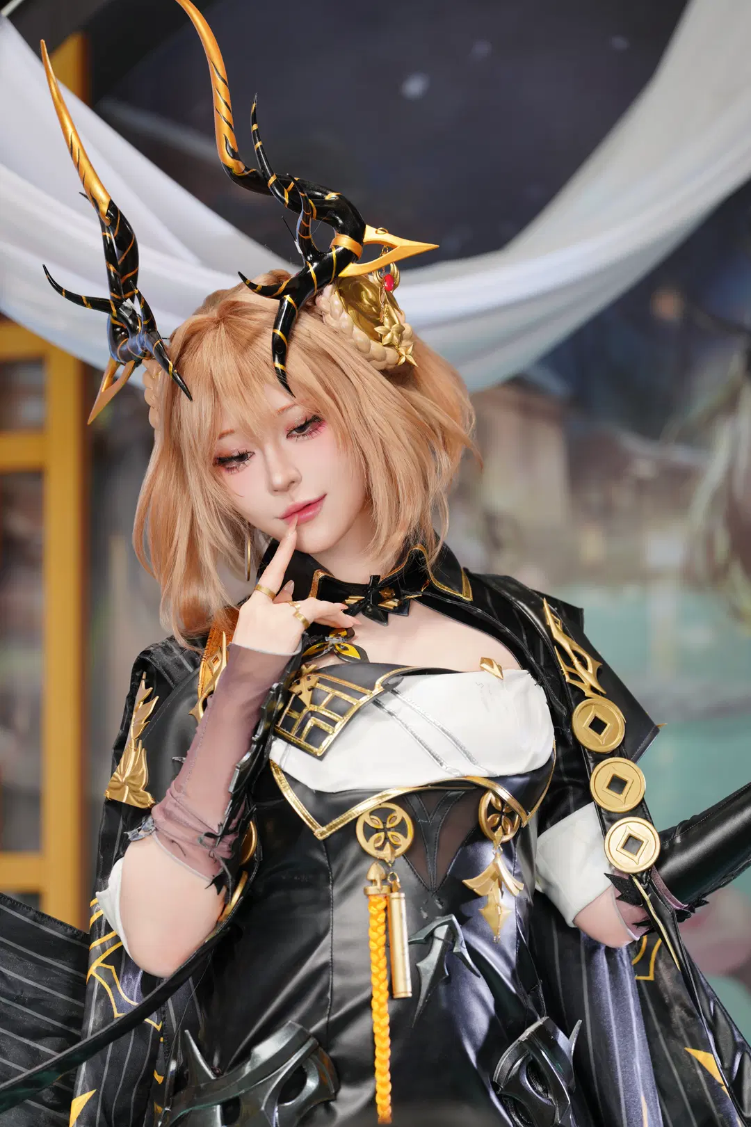 【止流cos】二重螺旋黑金造型漫展返图 - 奕宁 - 第9张