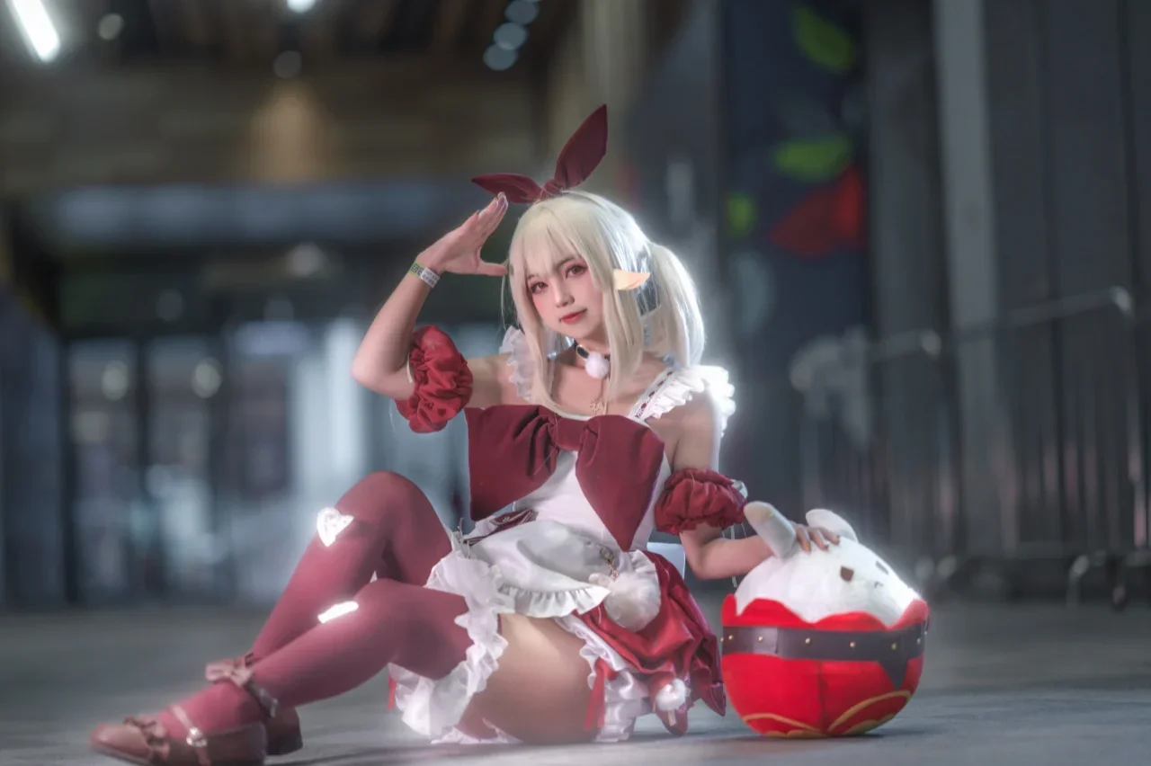 【可莉cos】原神可莉的同人女仆装扮分享
