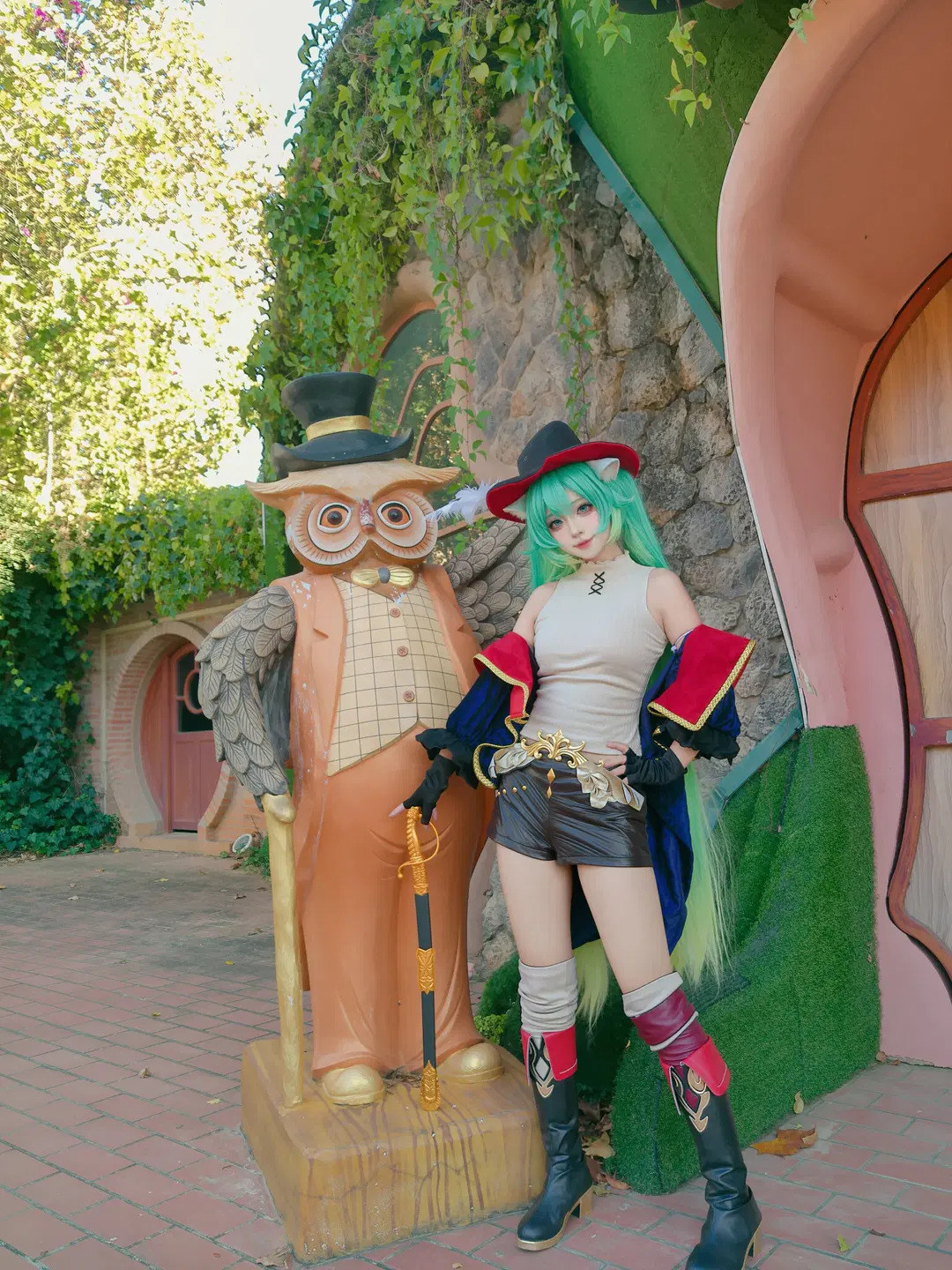 初音ミクコスプレ 長靴をはいた猫の剣士姿、鳳龍湾アラジンタウン冒険記 - 是一只小鱼北 - 6枚目