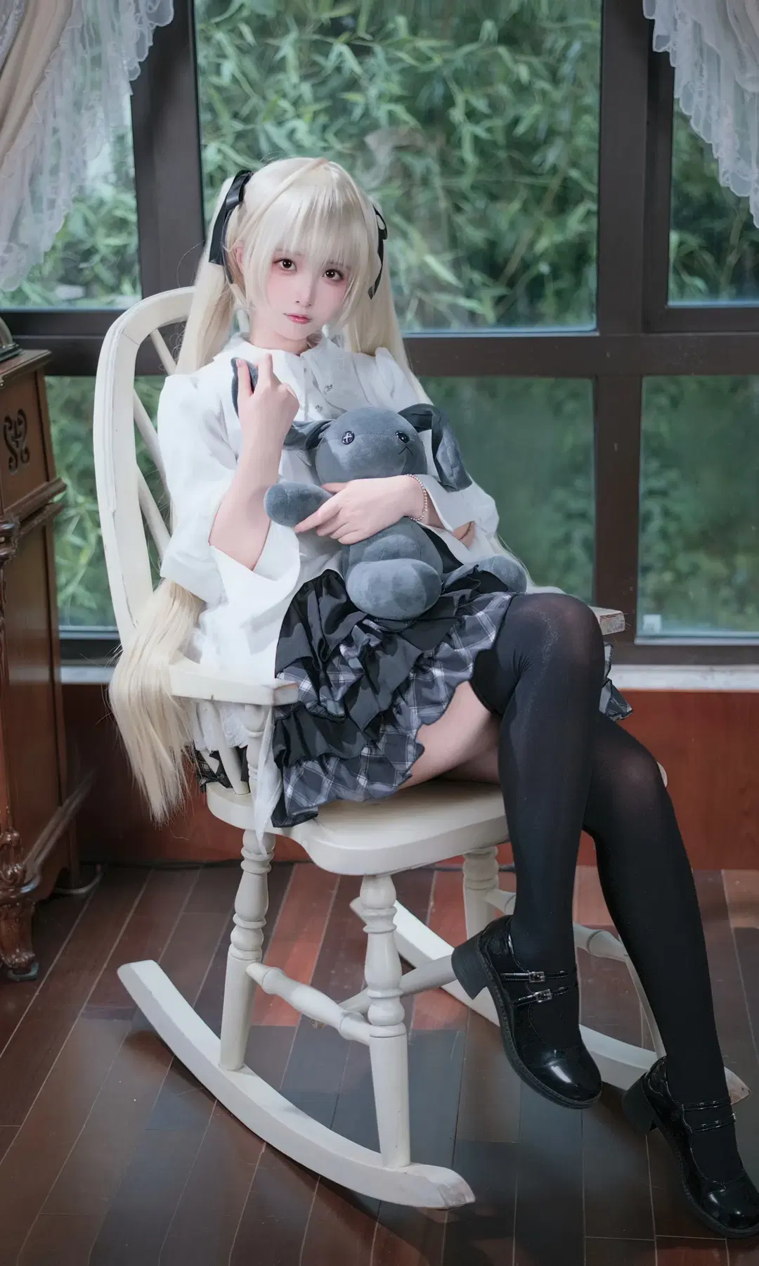 【春日野穹 コスプレ】『ヨスガノソラ』定番のツインテールと黒ストッキングの洋装スタイル - 雪漠漠漠丶 - 2枚目