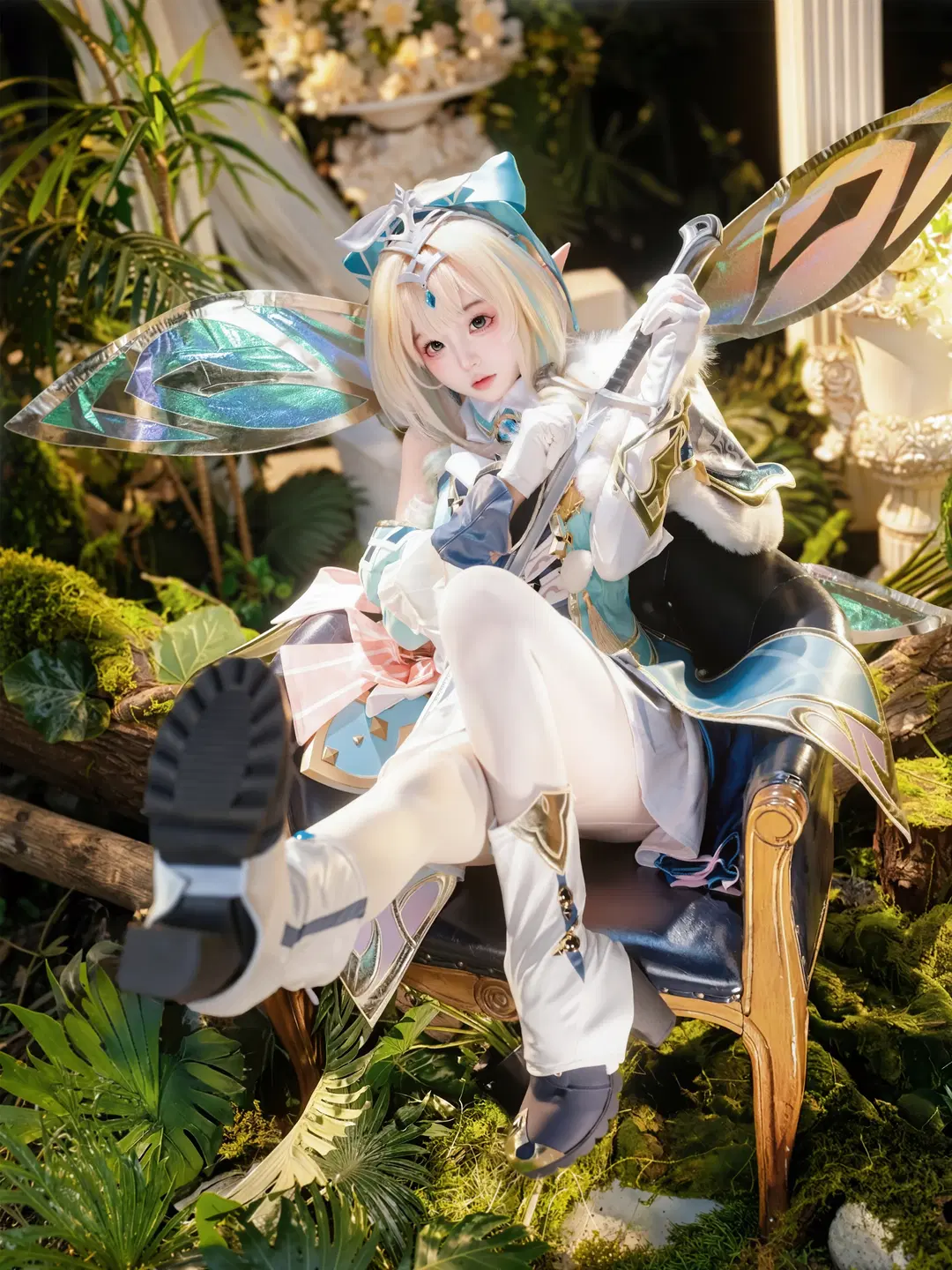 原神, 精灵公主, 丝袜cos, 奇幻风摄影, 薇斯纳cos
