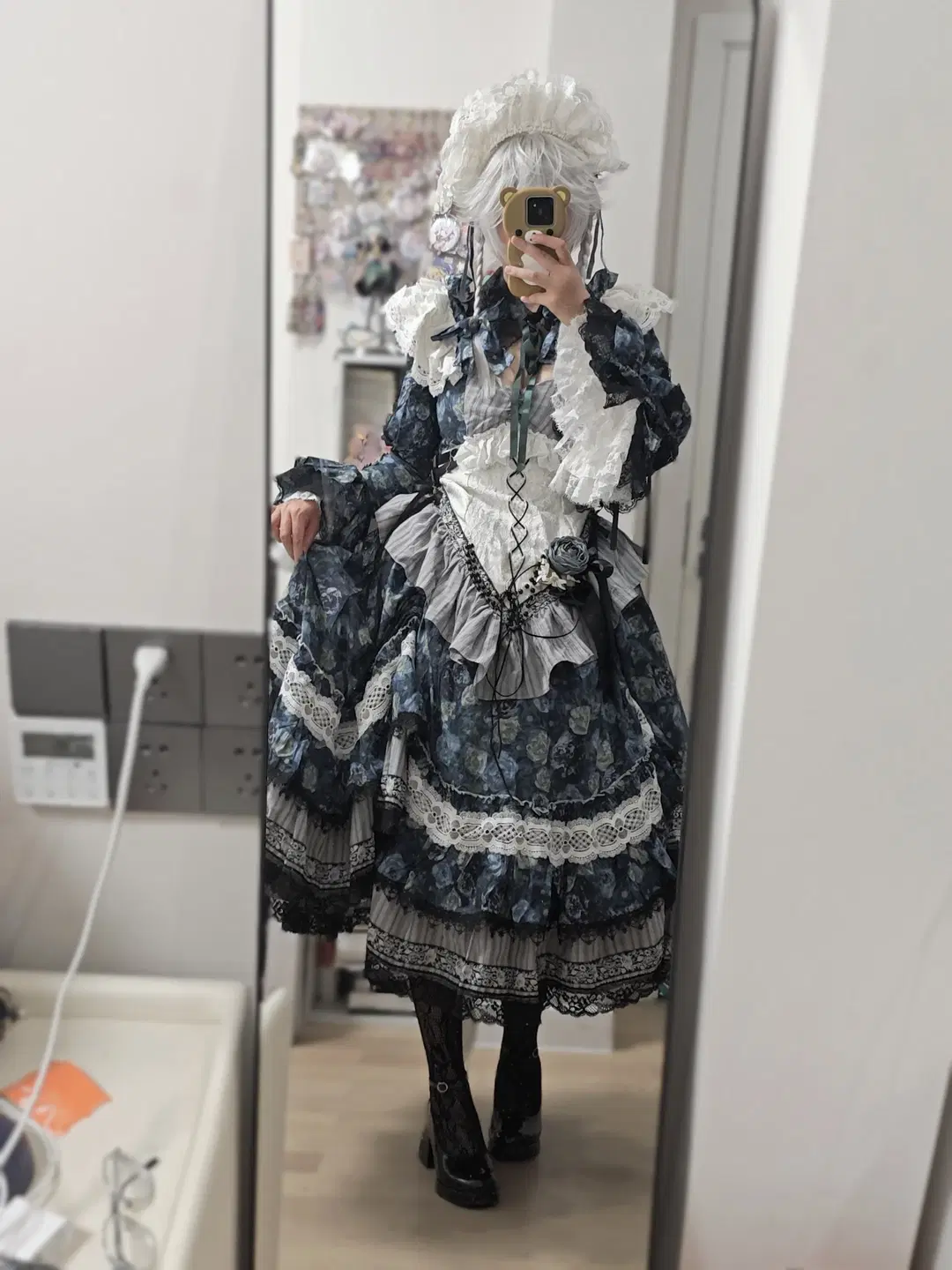 东方project, 女仆装, 十六夜咲夜cos, cos试衣, 丝袜