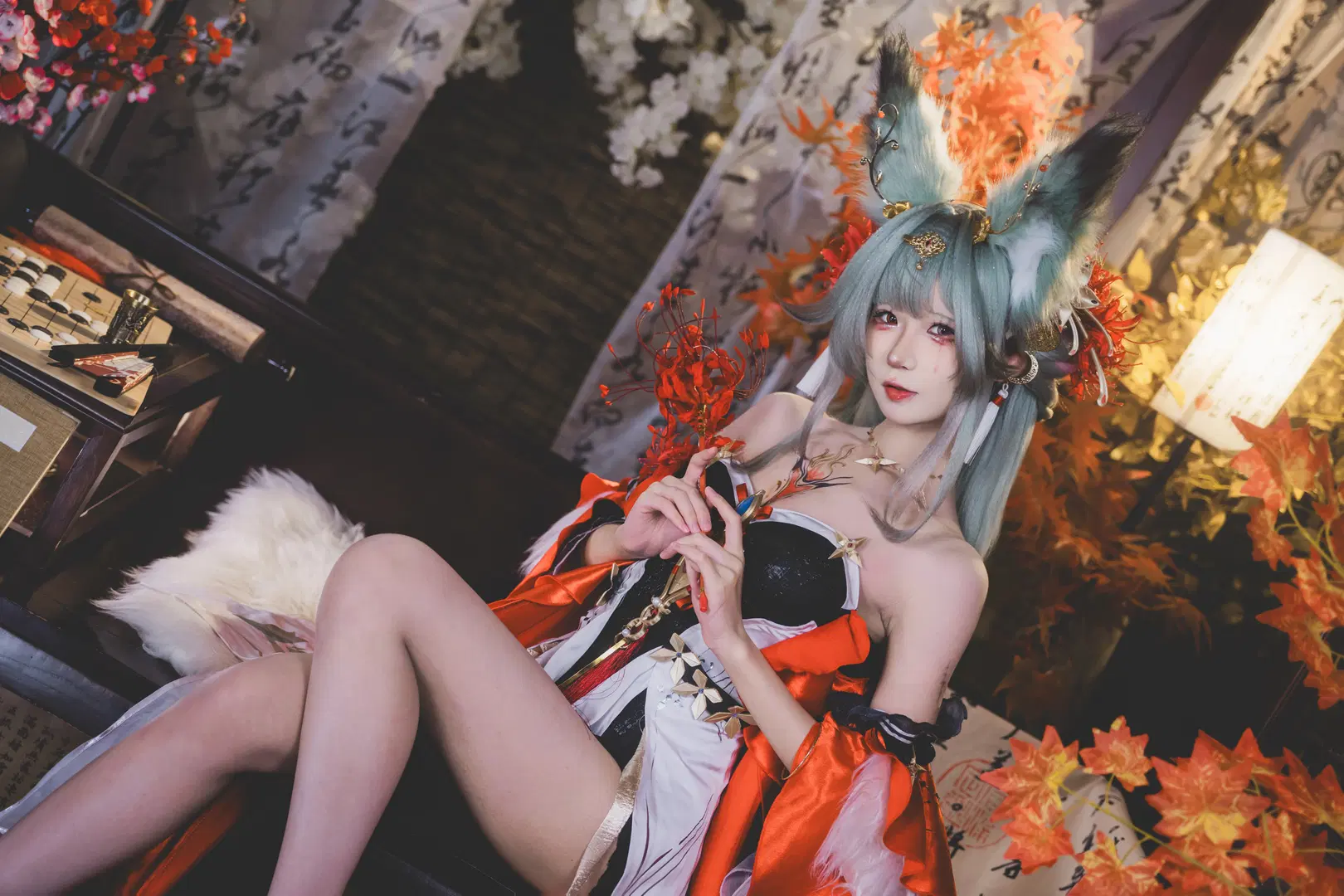 [Phrolova cosplay] Wuthering Waves Hsin: Exquisite Chess Moves in a Crimson Maple Courtyard by Takyi柒月 - Image 5