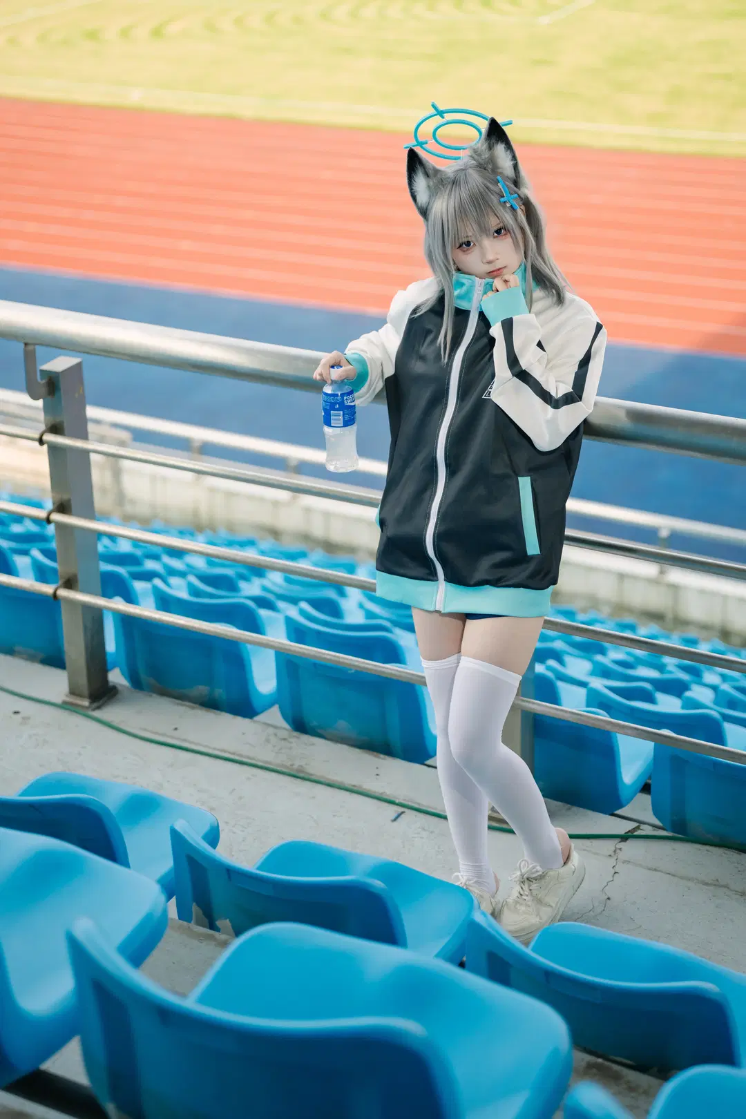 【砂狼白子cos】蔚蓝档案体操服的清爽感 - Takyi柒月 - 第4张