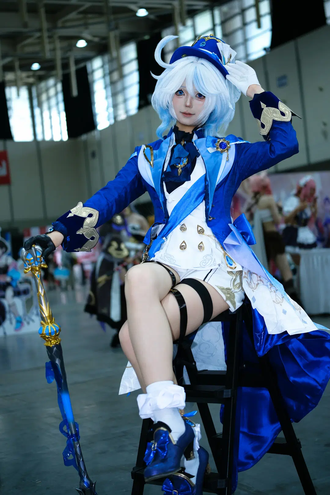 原神, cosplay, 漫展返图, 芙宁娜cos, 腿环