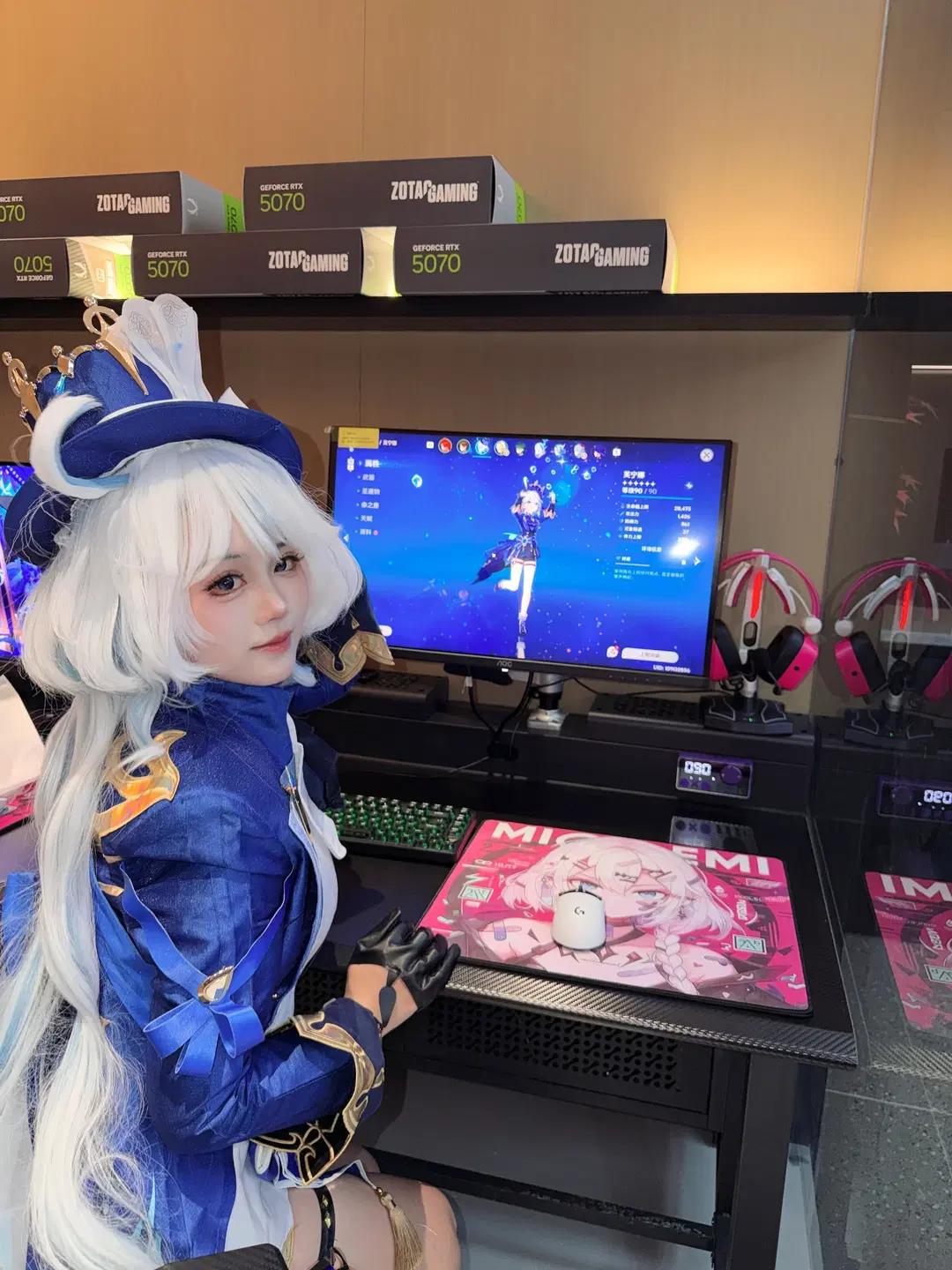 【芙宁娜cos】上街区电竞房里的新造型 - 小空 豫痛组 - 第2张