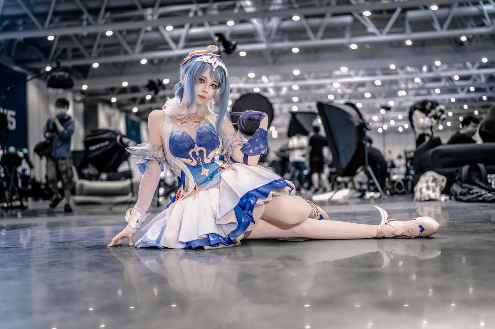 Genshin Impact, cosplay, Stockings, Odette cosplay, Snezhnaya