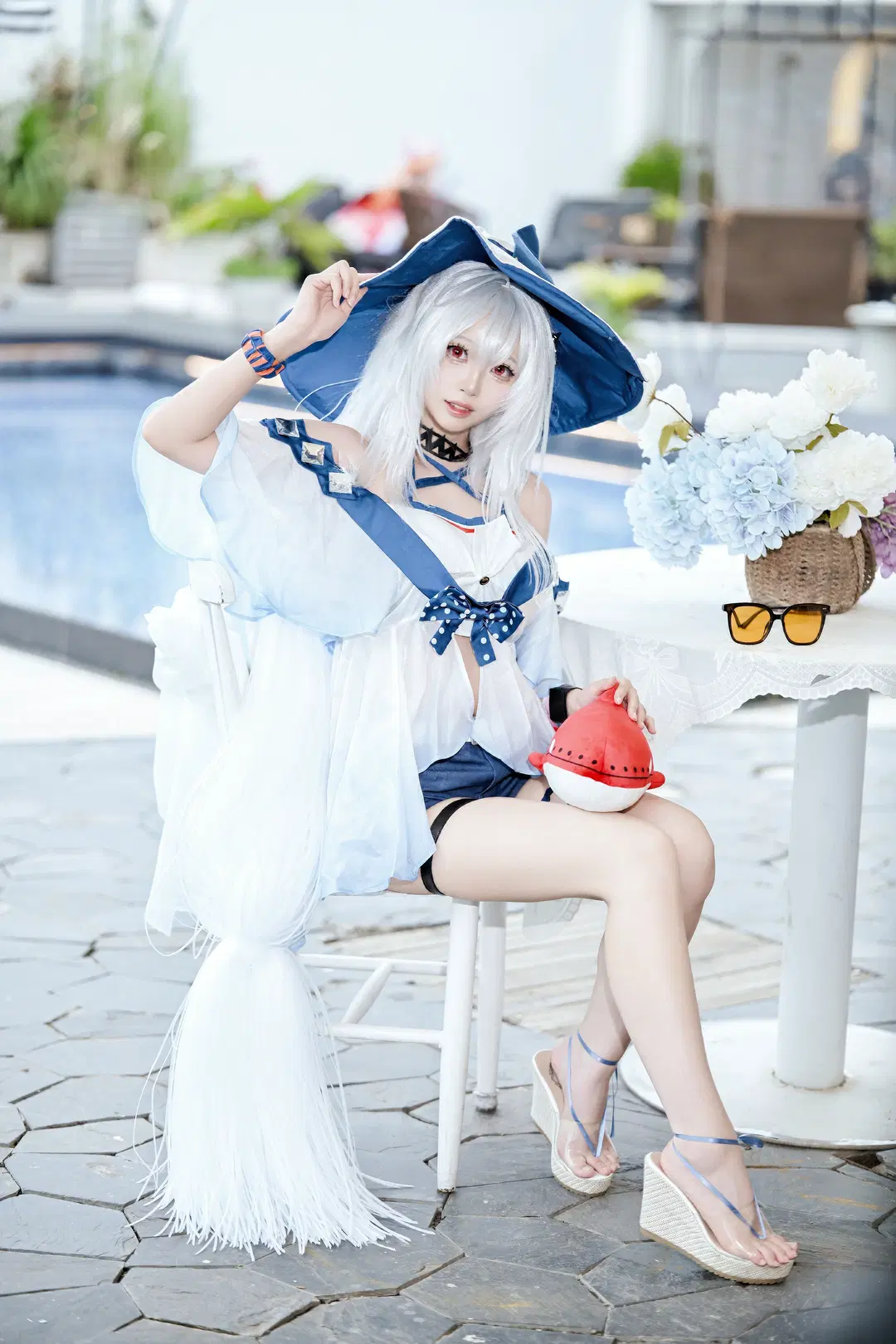 【スカジ コスプレ】南寧のプールサイドで紡ぐ夏のロケ撮影記録 - 面包 - 2枚目