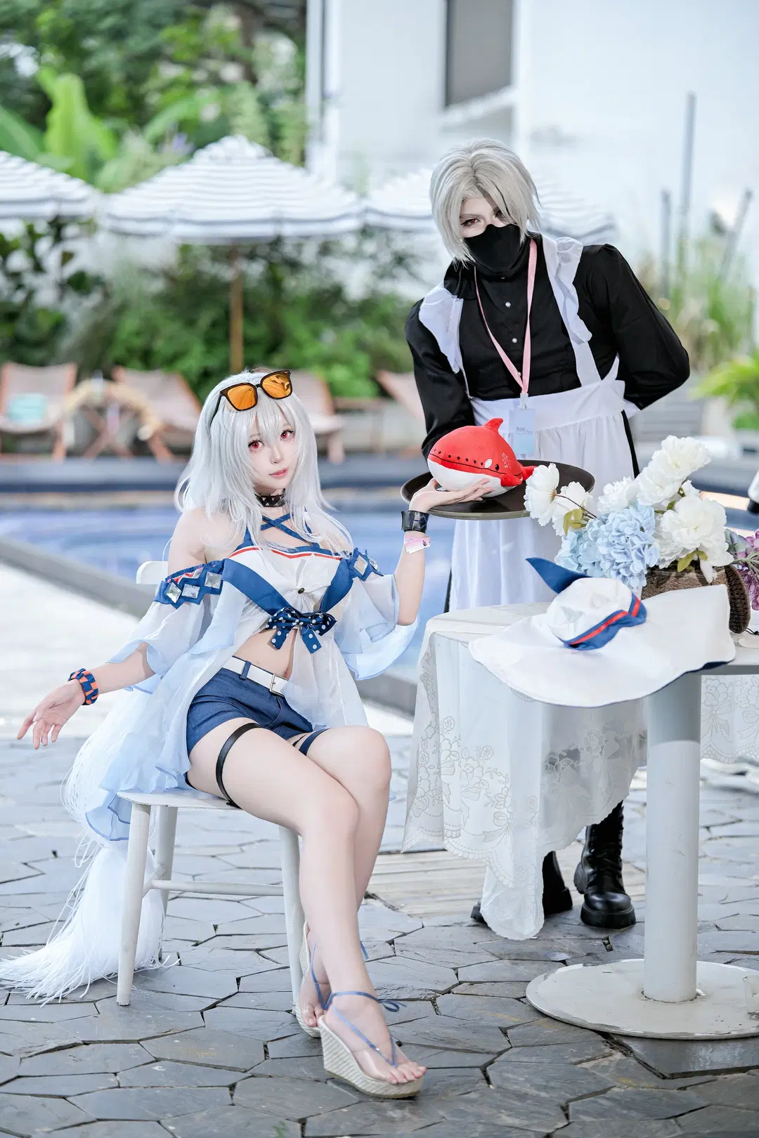 【スカジ コスプレ】南寧のプールサイドで紡ぐ夏のロケ撮影記録 - 面包 - 8枚目