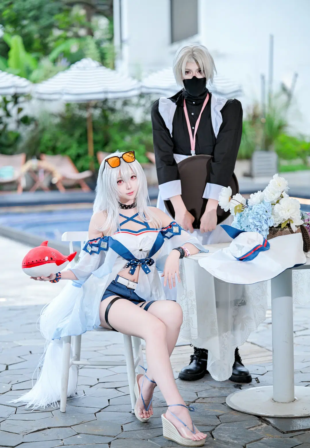 【スカジ コスプレ】南寧のプールサイドで紡ぐ夏のロケ撮影記録 - 面包 - 9枚目