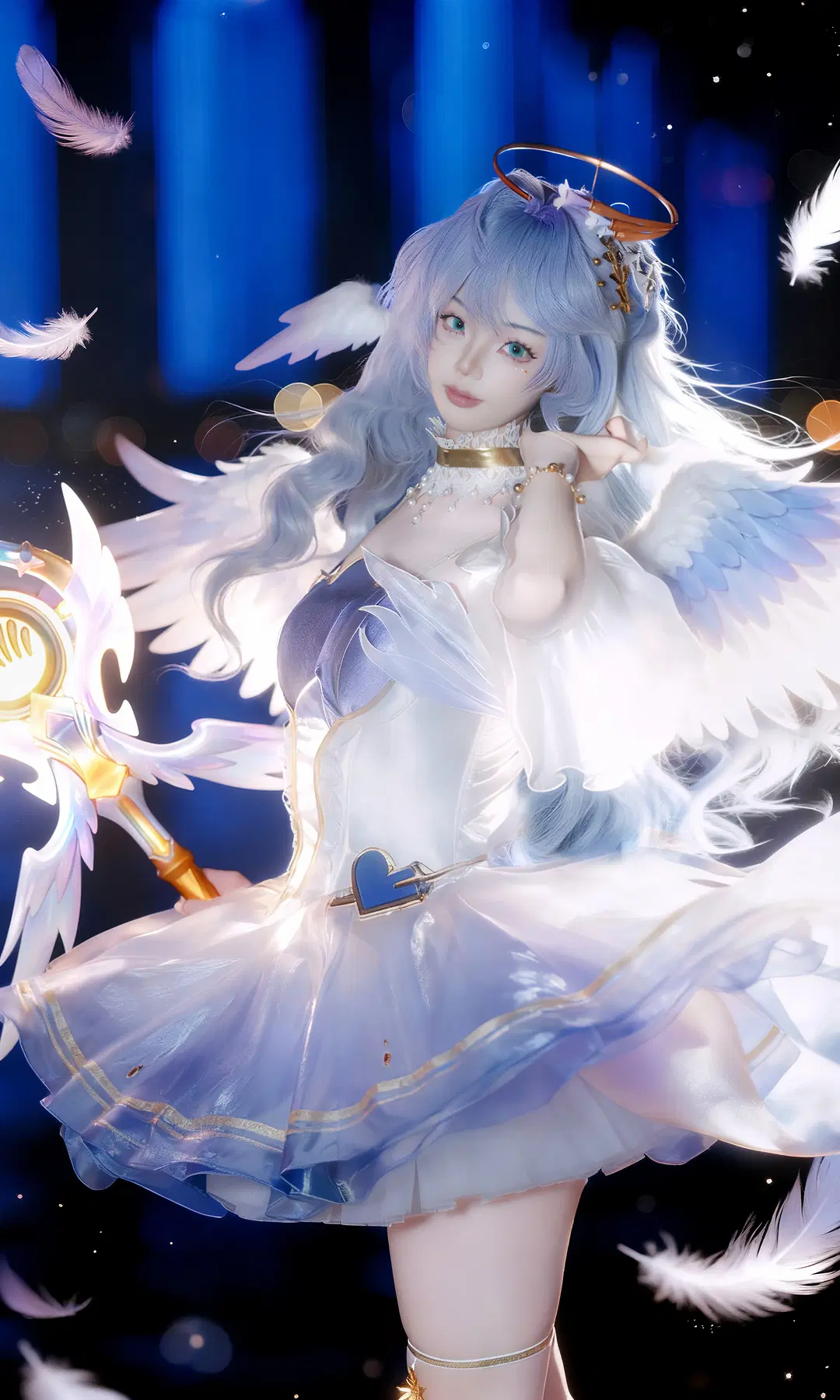 崩坏星穹铁道, 知更鸟cos, 游戏cosplay, 天使, 梦幻羽毛