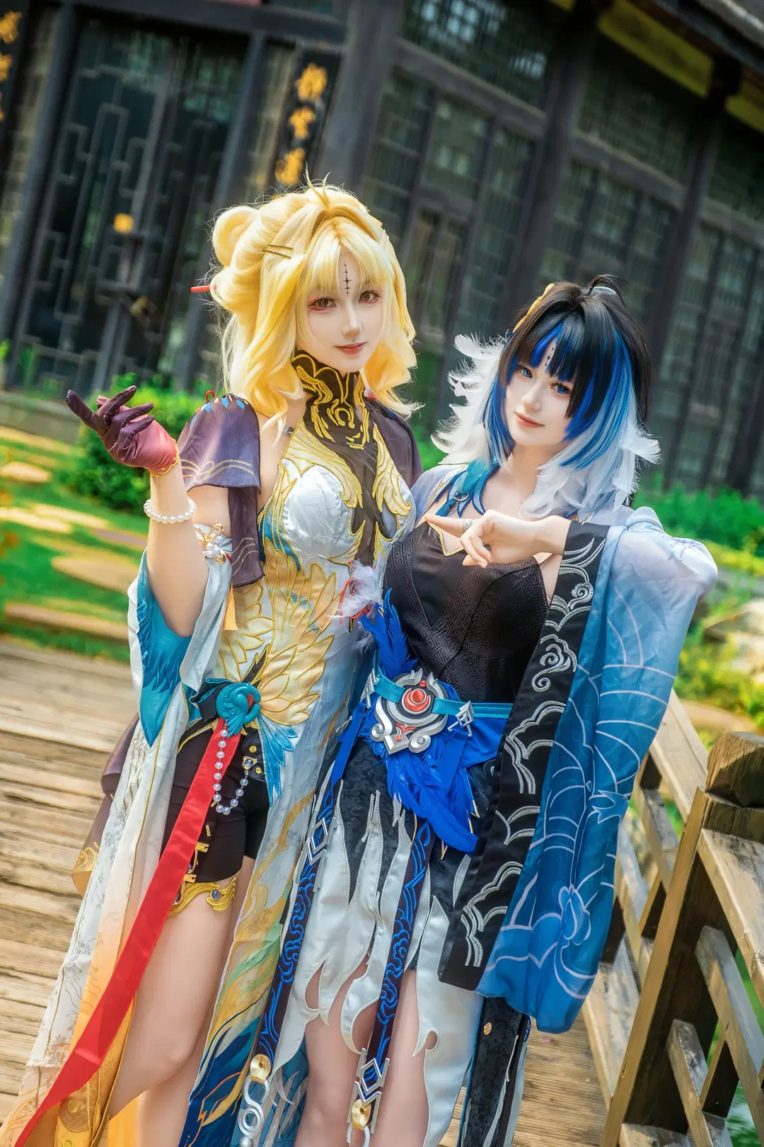 【穗穗秧秧cos】鸣潮姐妹花的园林日常 - Schmidt_R2_Schilling - 第5张