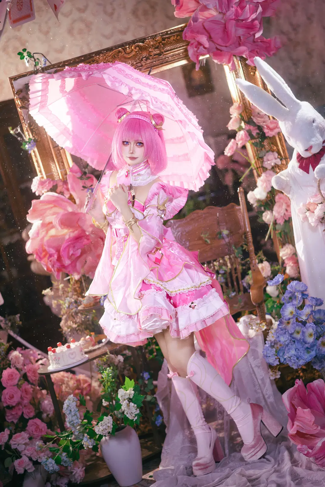 [Chen Ying'er cosplay] Throne of Seal Pink Demon Hunters Posing Reference by 玉山铃 - Image 6