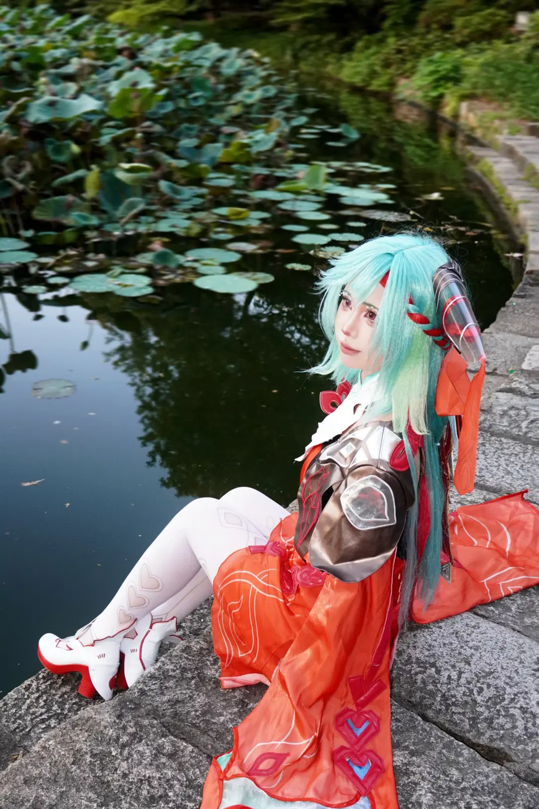 【少司缘cos】佛山中山公园古风建筑与湖畔的完美适配 - 玉山铃 - 第8张