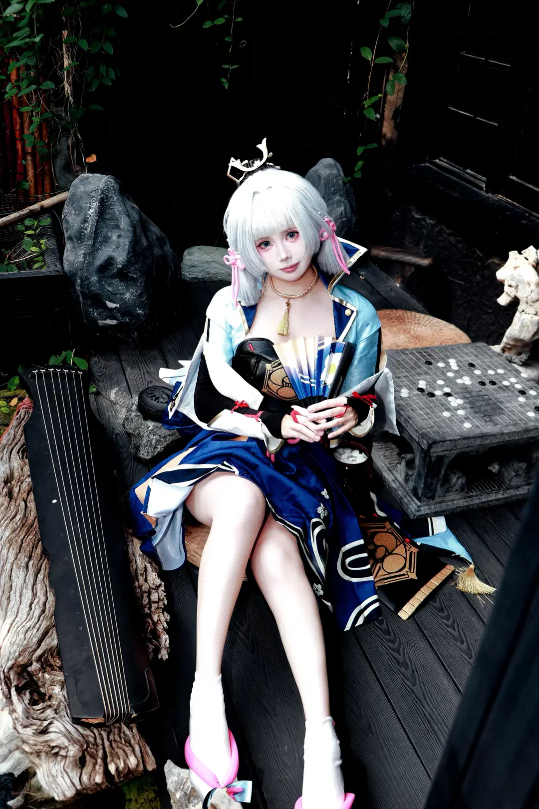 Genshin Impact, Kamisato Ayaka cosplay, Anime cosplay, Shirasagi Himegimi, Jiusong Jingshe