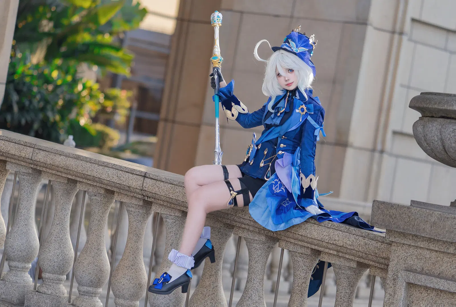 【芙宁娜cos】原神水神芙宁娜的外景正片记录 - 玉山铃 - 第3张