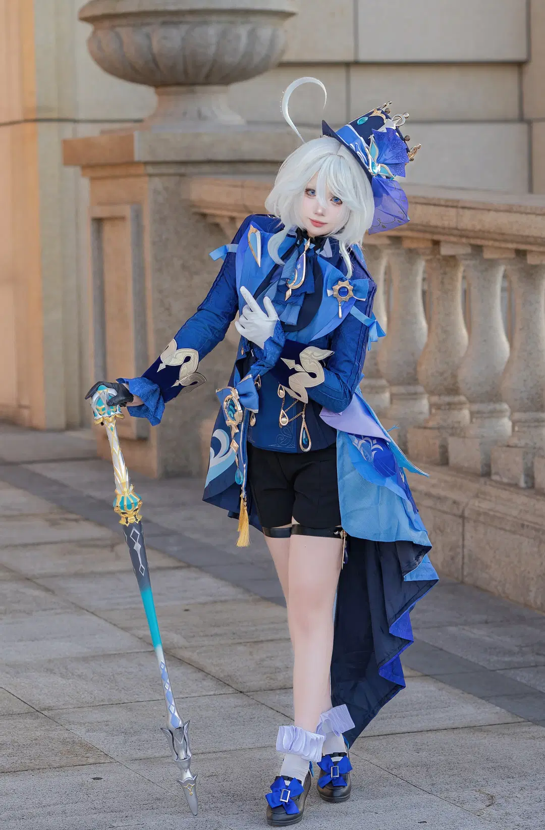 【芙宁娜cos】原神水神芙宁娜的外景正片记录 - 玉山铃 - 第4张