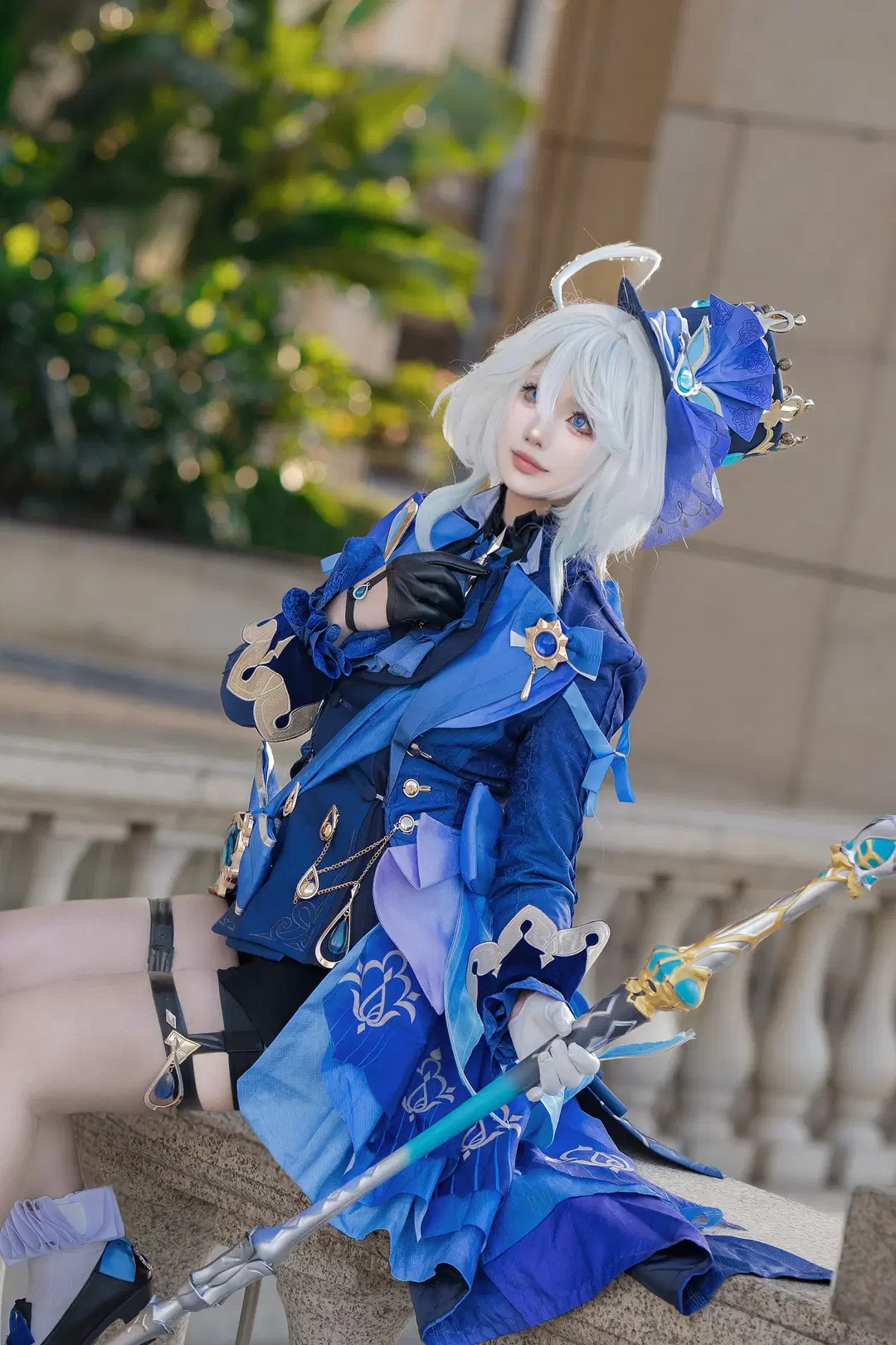 【芙宁娜cos】原神水神芙宁娜的外景正片记录 - 玉山铃 - 第5张
