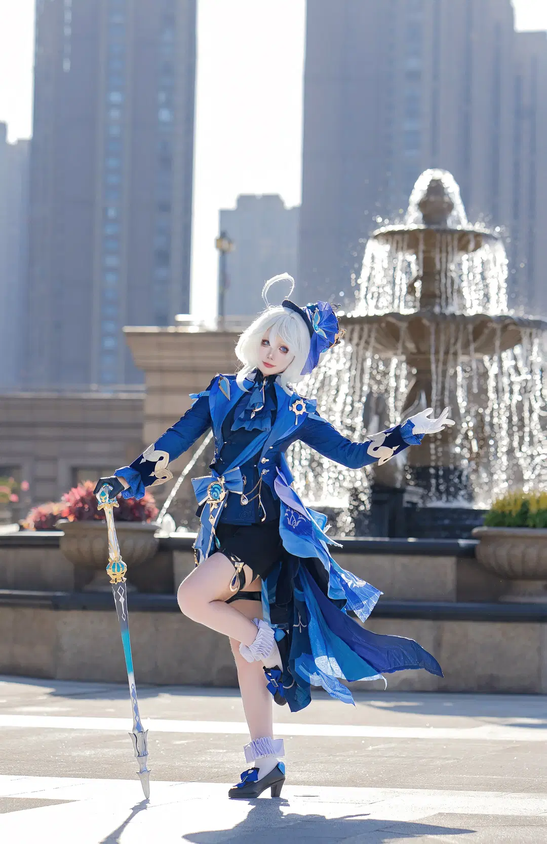 【芙宁娜cos】原神水神芙宁娜的外景正片记录 - 玉山铃 - 第6张