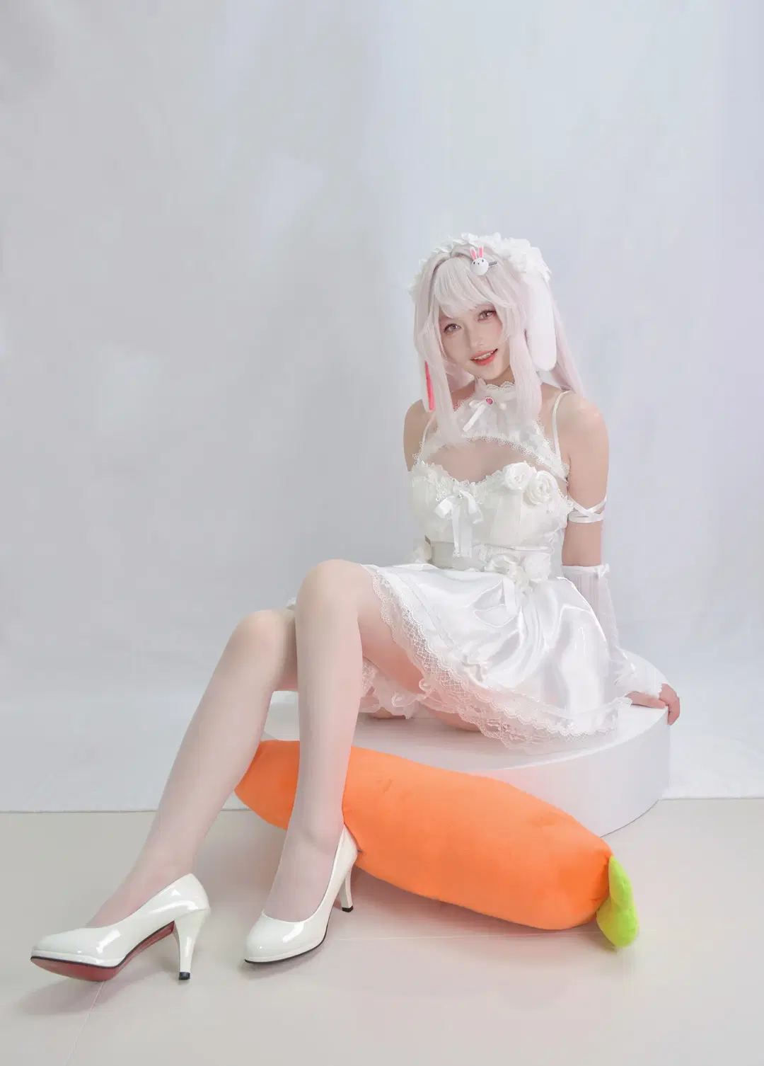 爱丽丝cos, 二次元cos, NIKKE, 白丝, 棚拍写真