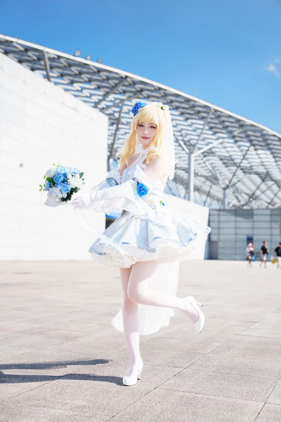 イベント写真, 白ストッキング, ラックス コスプレ, リーグ・オブ・レジェンド：ワイルドリフト, 水晶の薔薇ラックス