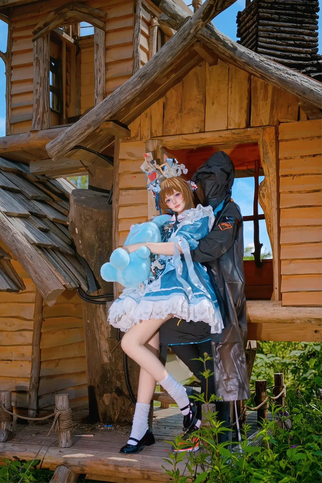 Arknights, 2D Vision Project, Amiya cosplay, Stockings cosplay, Love and Arknights