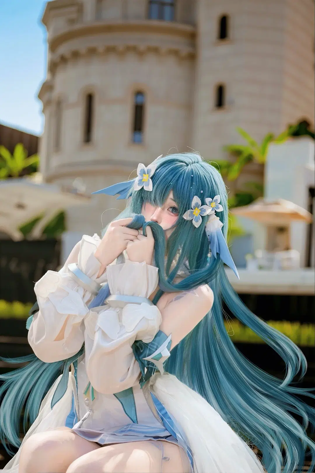 【沃雅妮莎cos】至冬国度的寒风中绽放的冰蓝之花 - 拉菲META - 第3张