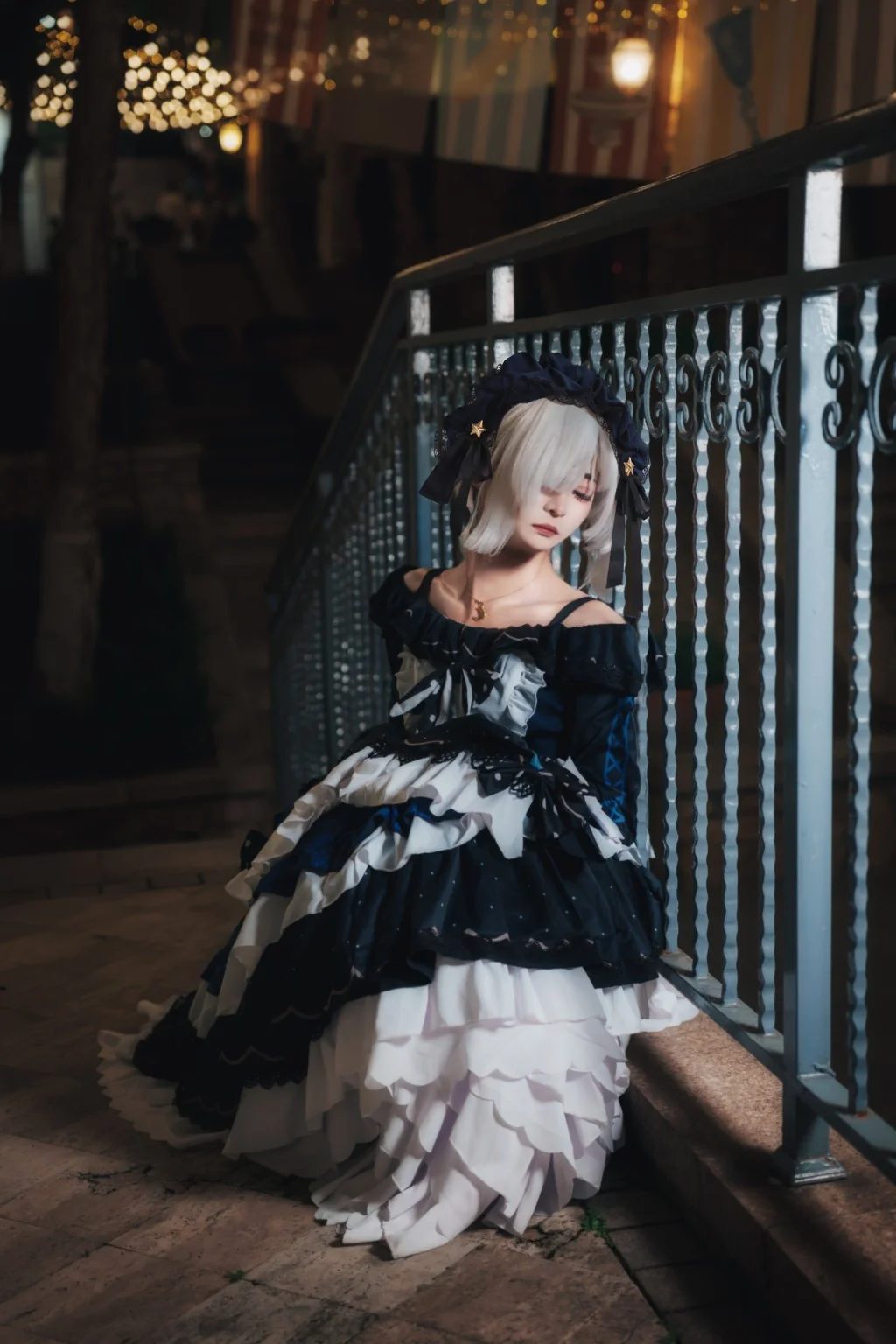 【夏目安安cos】魔法少女的魔女裁判 华丽洛丽塔夜景拍摄记录 - 觉恋 - 第2张