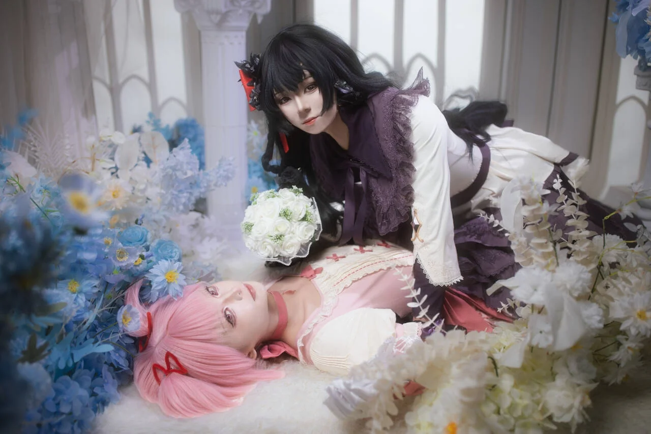 【鹿目圓cos】魔法少女小圓花海畫框中的夢幻定格 - 觉恋 - 第6張