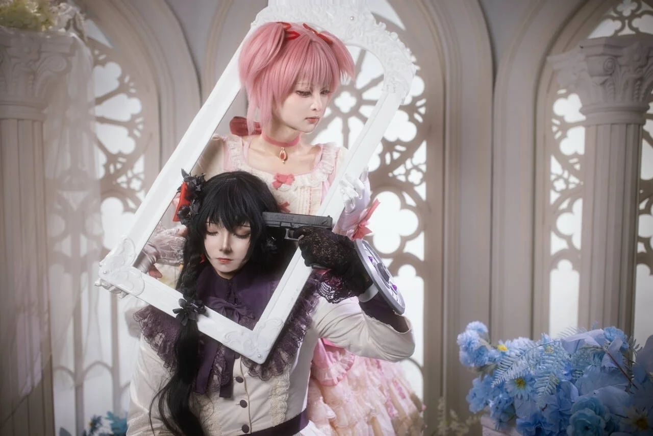 【鹿目圓cos】魔法少女小圓花海畫框中的夢幻定格 - 觉恋 - 第7張