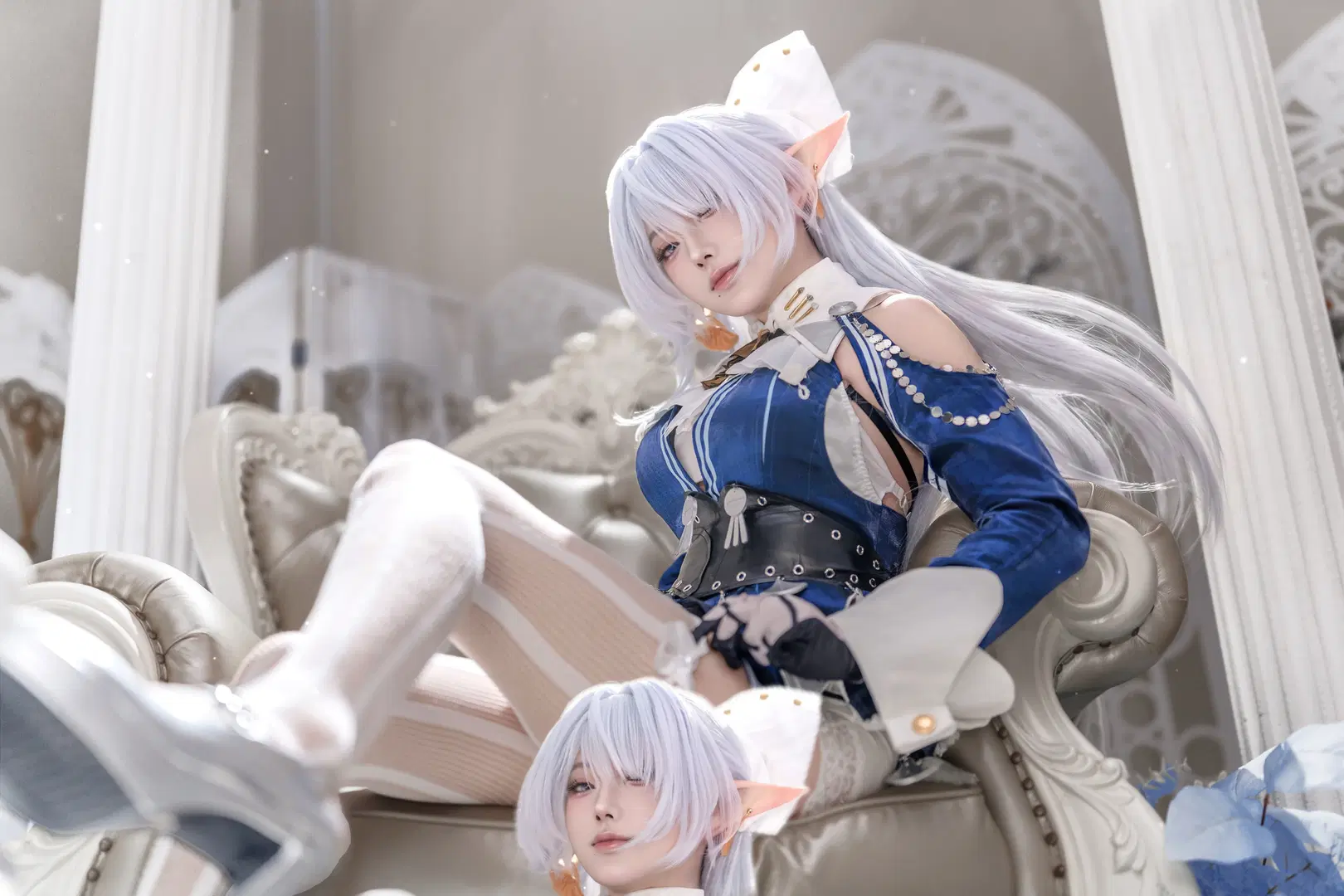 Zenless Zone Zero, White stockings, Velina cosplay