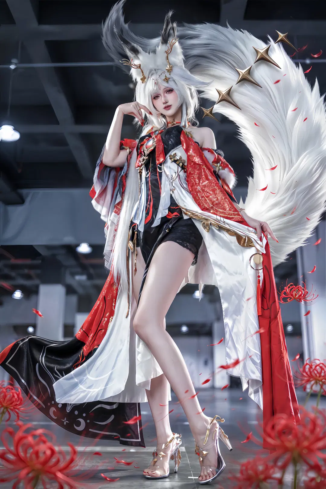 鸣潮, 兽耳cos, 白发cos, 心月狐cos, 大狐狸