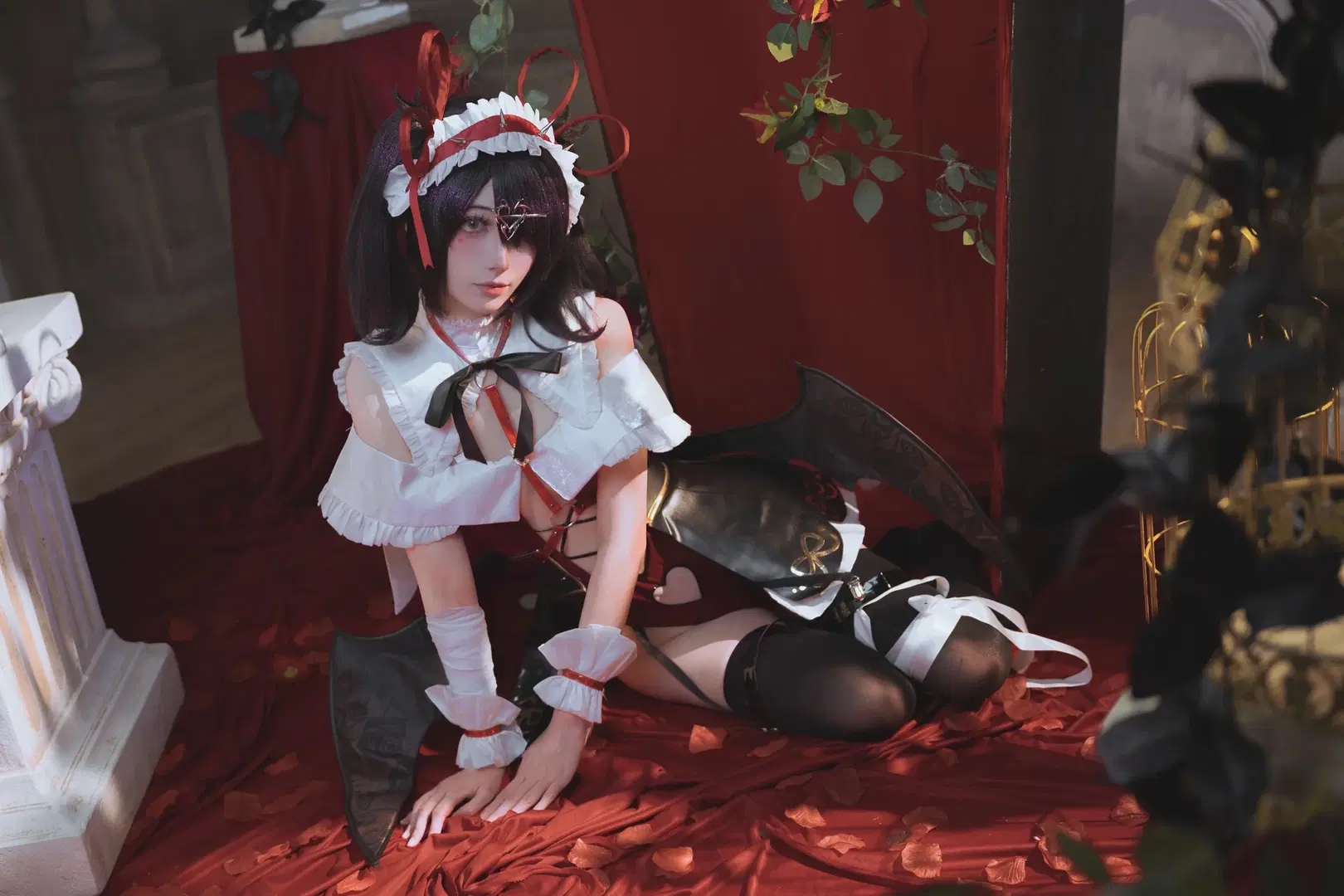 魔法少女, 主播女孩重度依赖, 暗黑哥特风, 丝袜cos, 糖糖cos