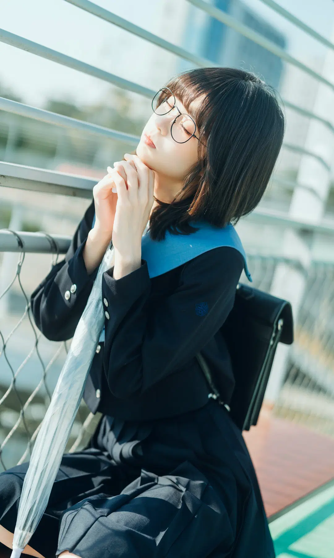 The Sky Cleared, the Rain Stopped: Capturing an Immersive Sunny JK Uniform Masterpiece with Sony 135mm GM by 阿蛋阿蛋蛋- - Image 3