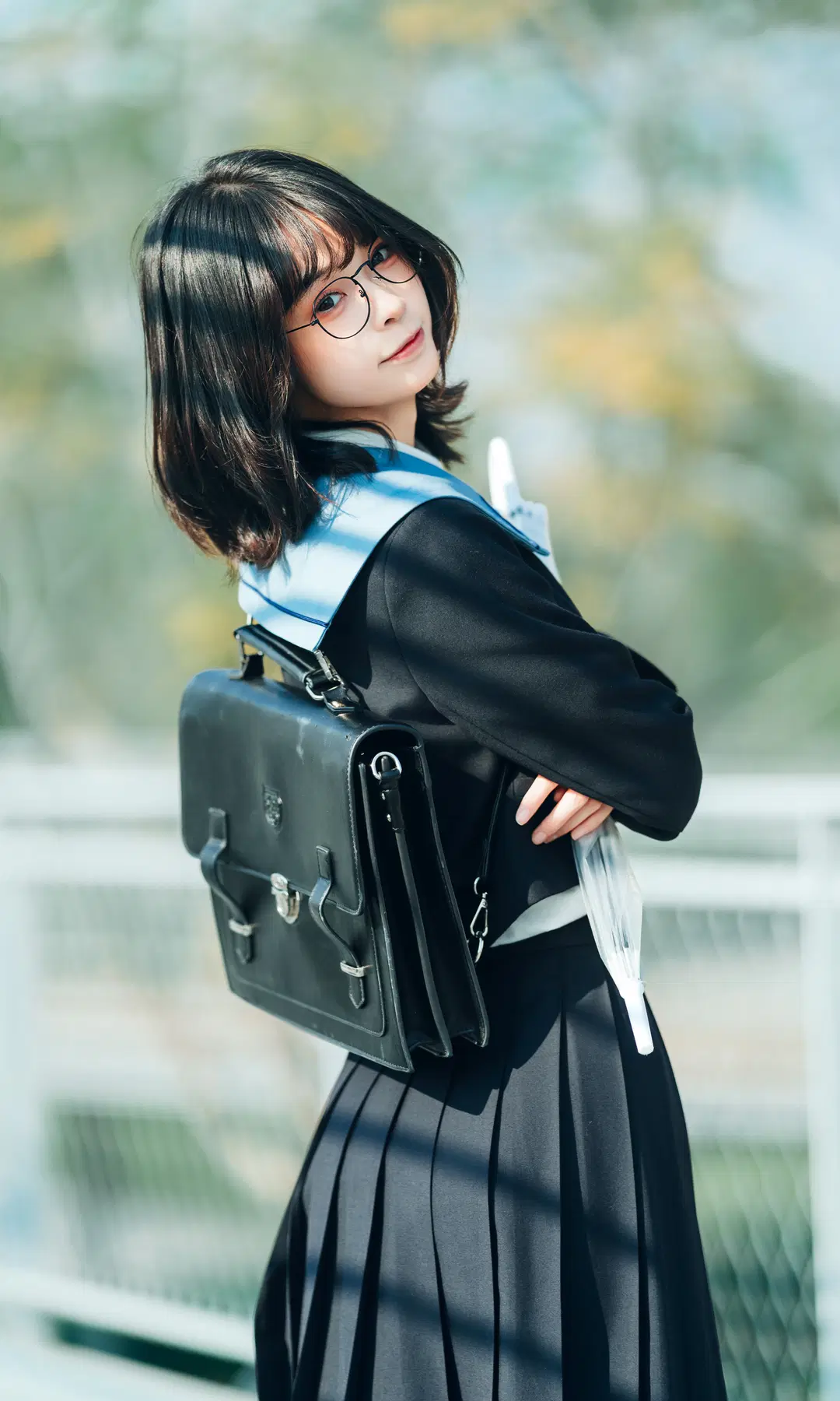 The Sky Cleared, the Rain Stopped: Capturing an Immersive Sunny JK Uniform Masterpiece with Sony 135mm GM by 阿蛋阿蛋蛋- - Image 4