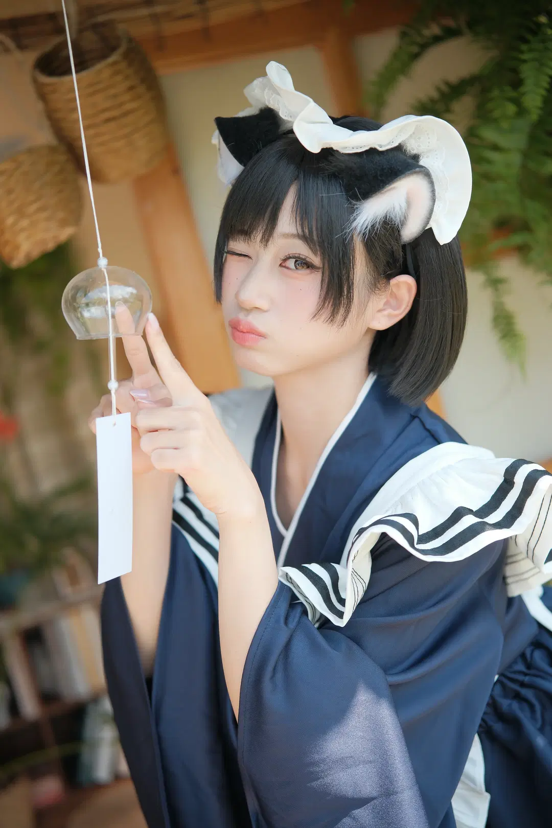 Japanese-Style Cat-Ear Maid Look: This Coordinate in a Wooden House is Utterly Photogenic by 江城~ - Image 3