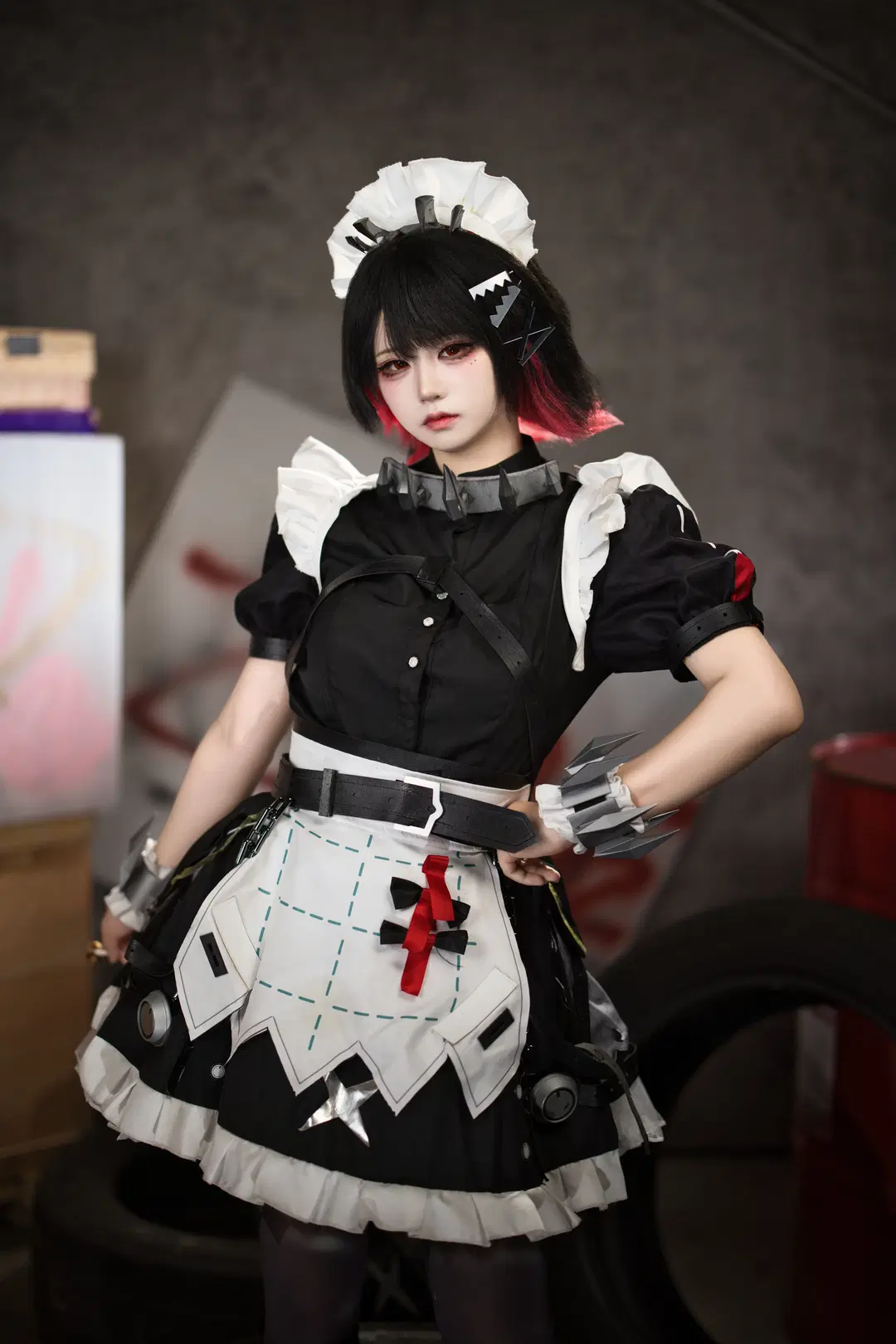 绝区零, 女仆装, 艾莲乔cos, 游戏cosplay, 丝袜