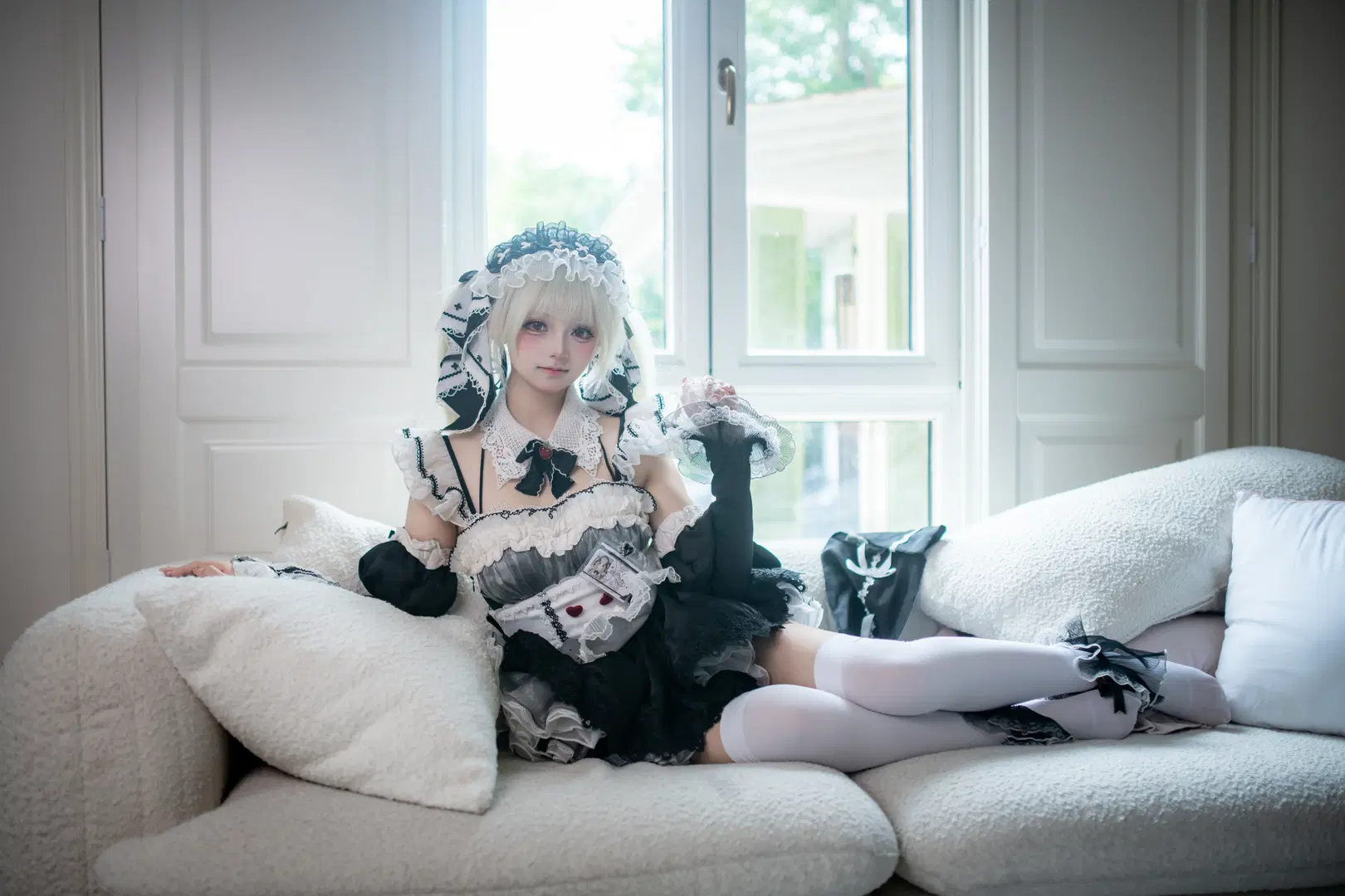 【フォーミダブル コスプレ】アズールレーン メイド服、白ストッキングとレースの絶妙な衝突 - mile7758 - 9枚目