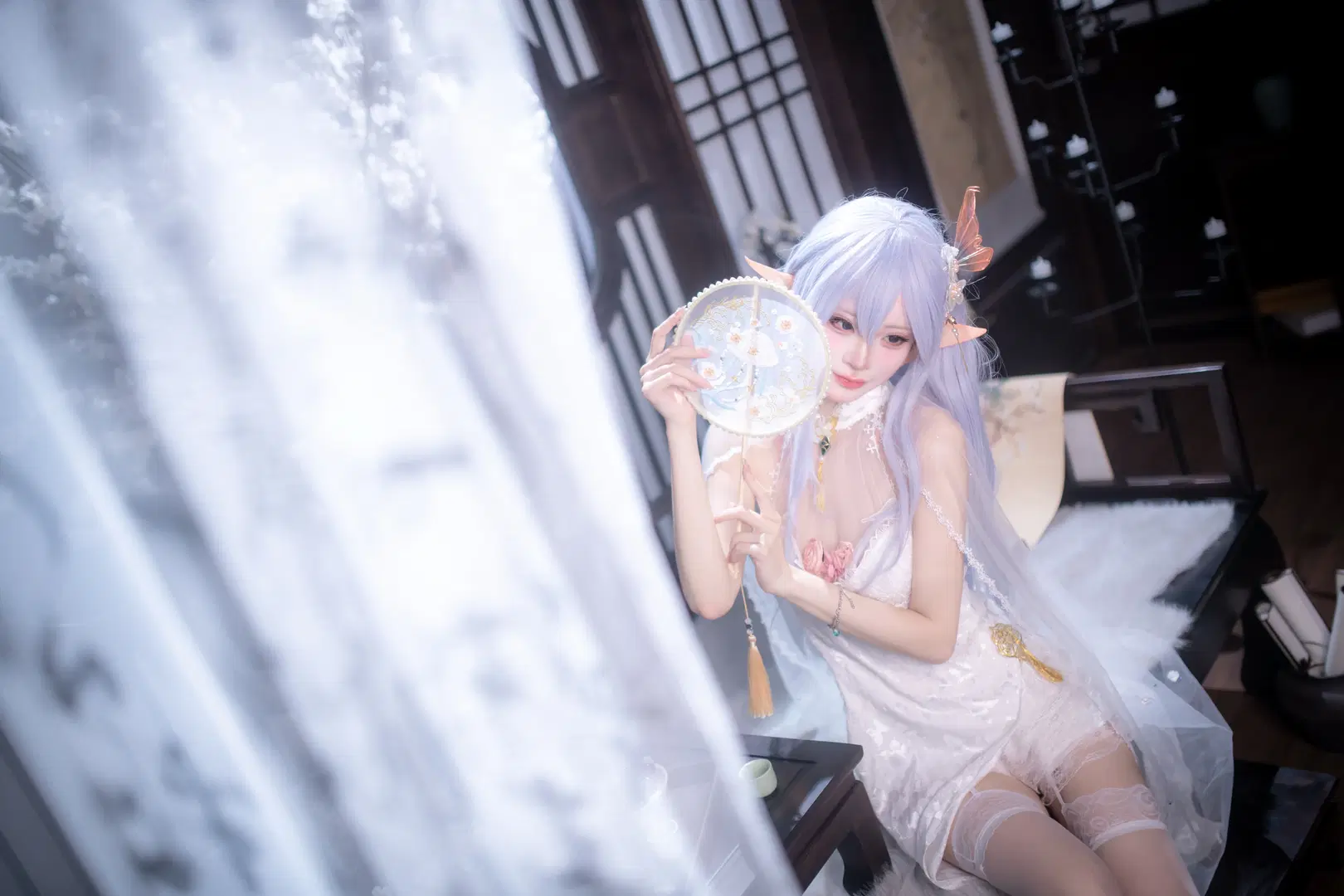 【阿尔比恩cos】碧蓝航线阿尔比恩的白纱精灵正片 - mile7758 - 第5张