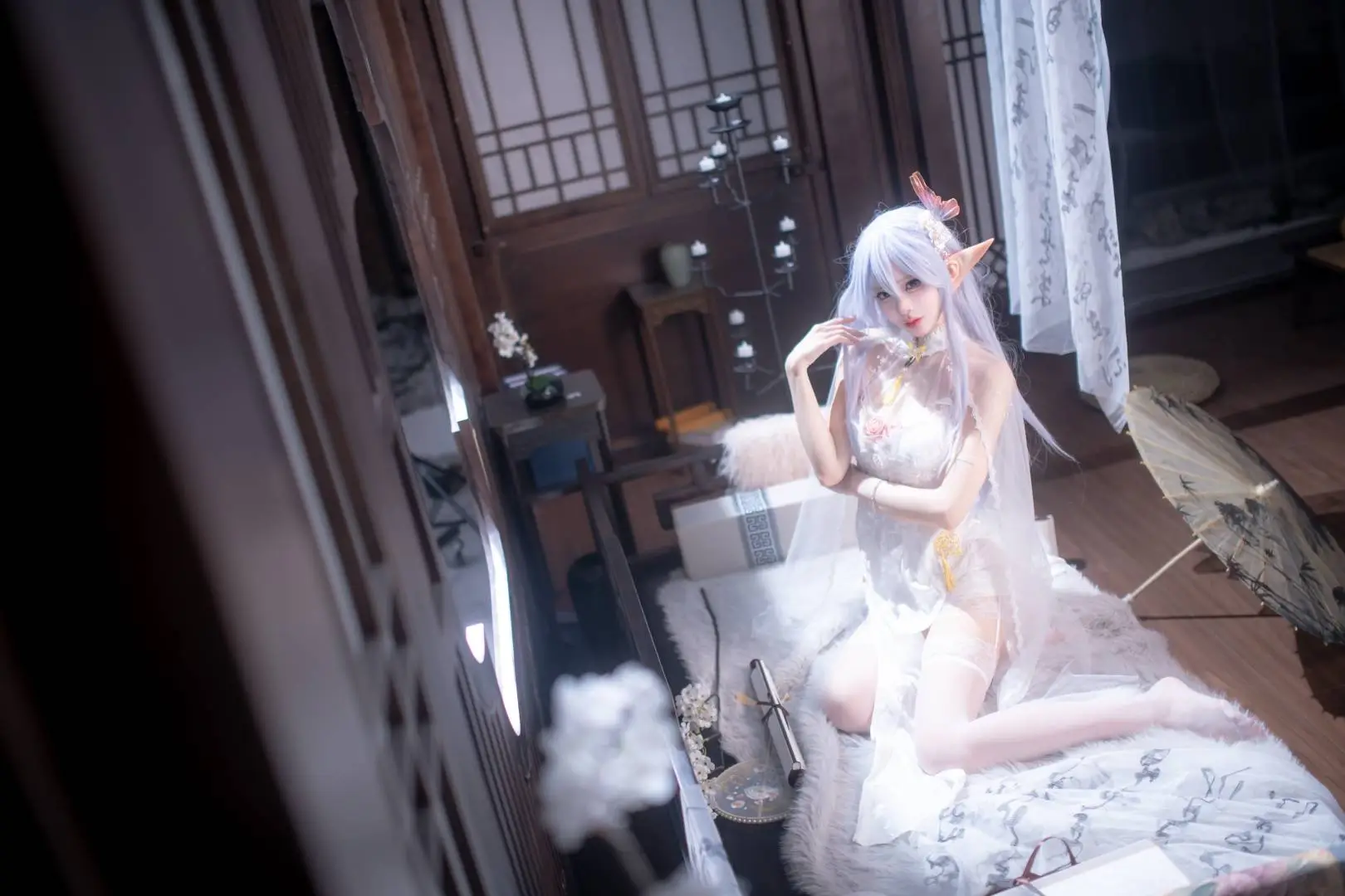 【阿尔比恩cos】碧蓝航线阿尔比恩的白纱精灵正片 - mile7758 - 第7张