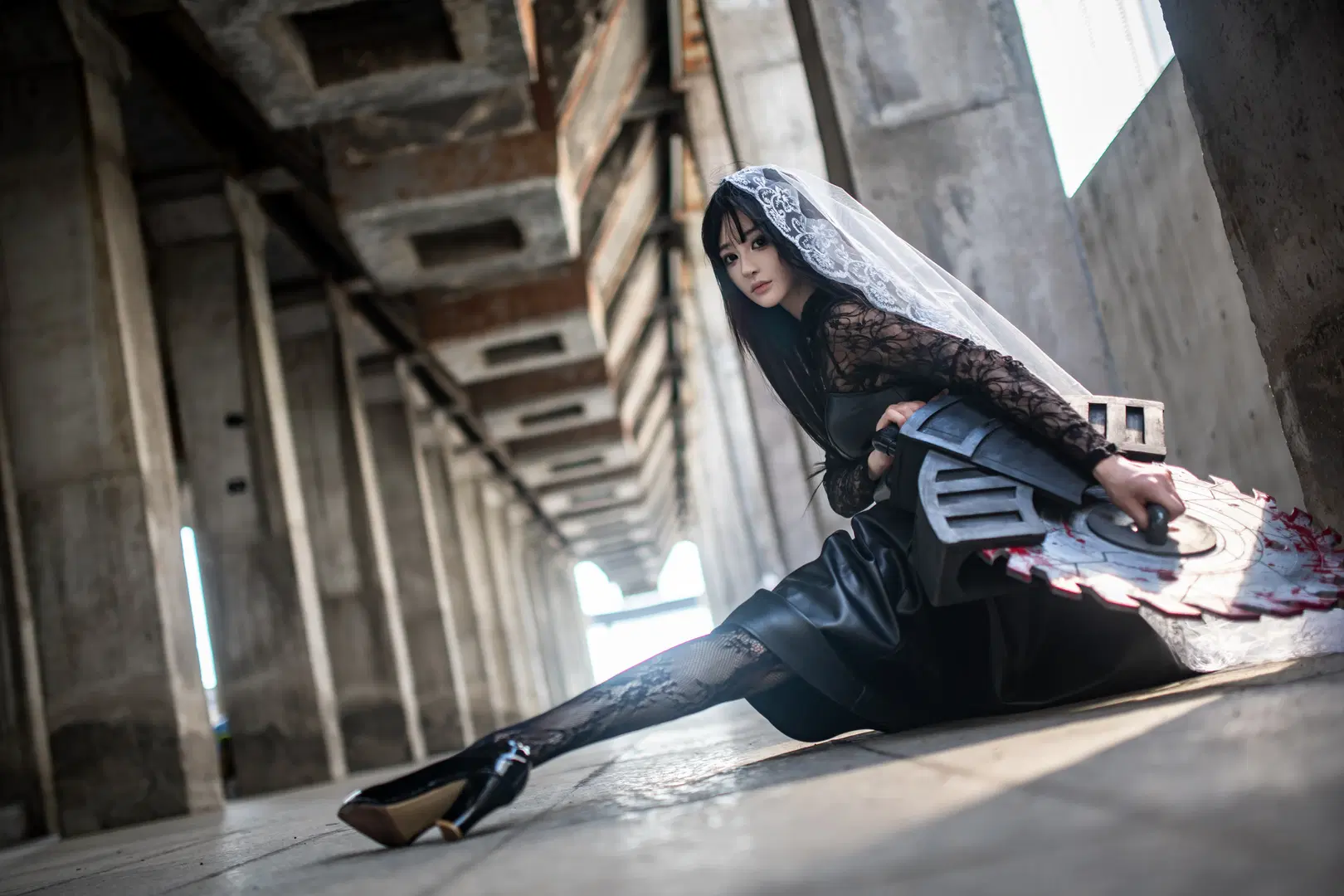 【大仏コスプレ】SAKAMOTO DAYS 上海の廃墟工場におけるダークゴシックな花嫁 - mile7758 - 9枚目