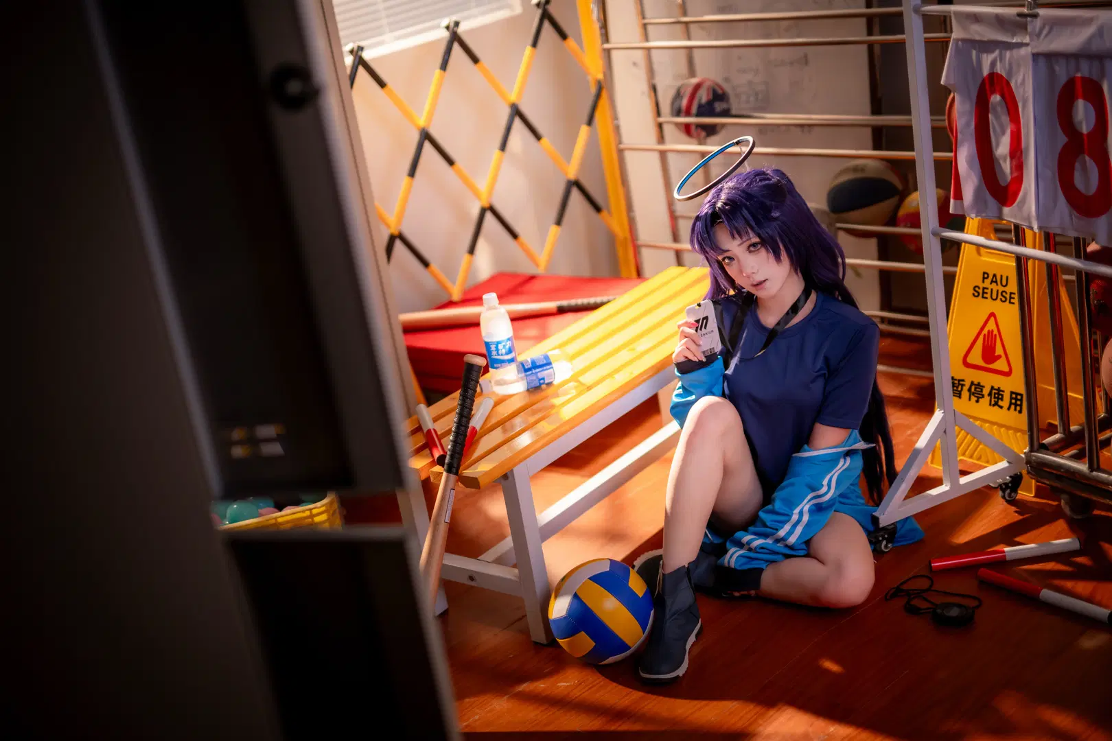 【早瀨優香cos】蔚藍檔案體操服，運動系的清爽體驗 - mile7758 - 第11張