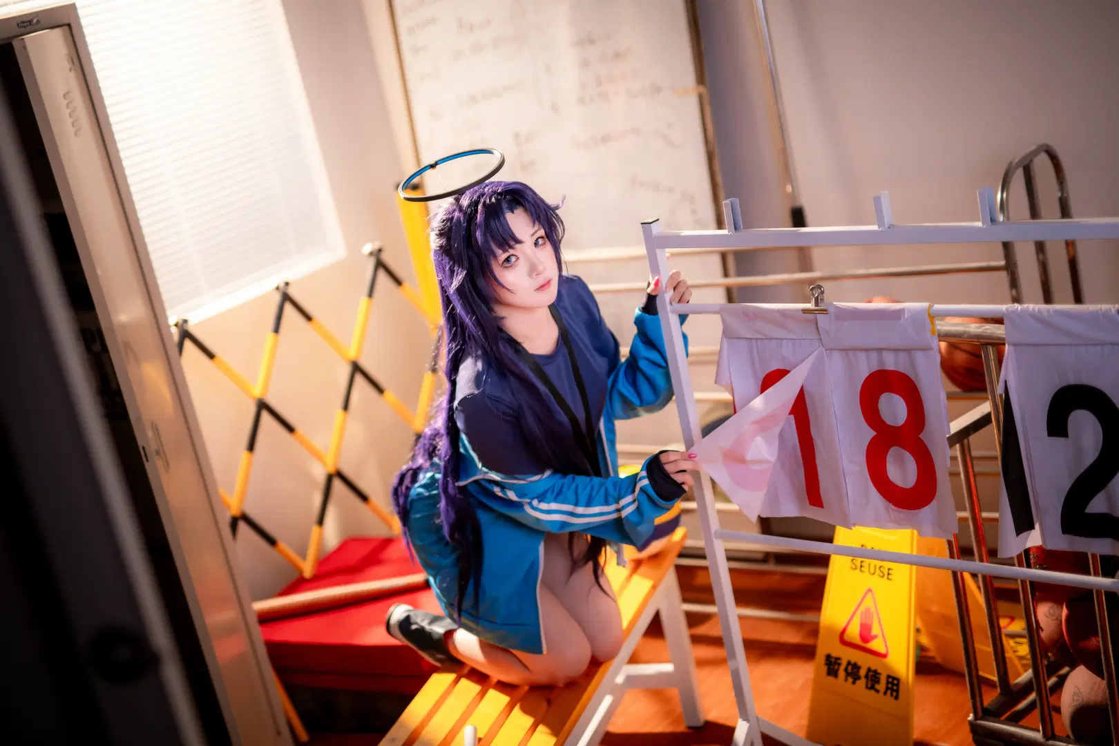 【早瀨優香cos】蔚藍檔案體操服，運動系的清爽體驗 - mile7758 - 第4張