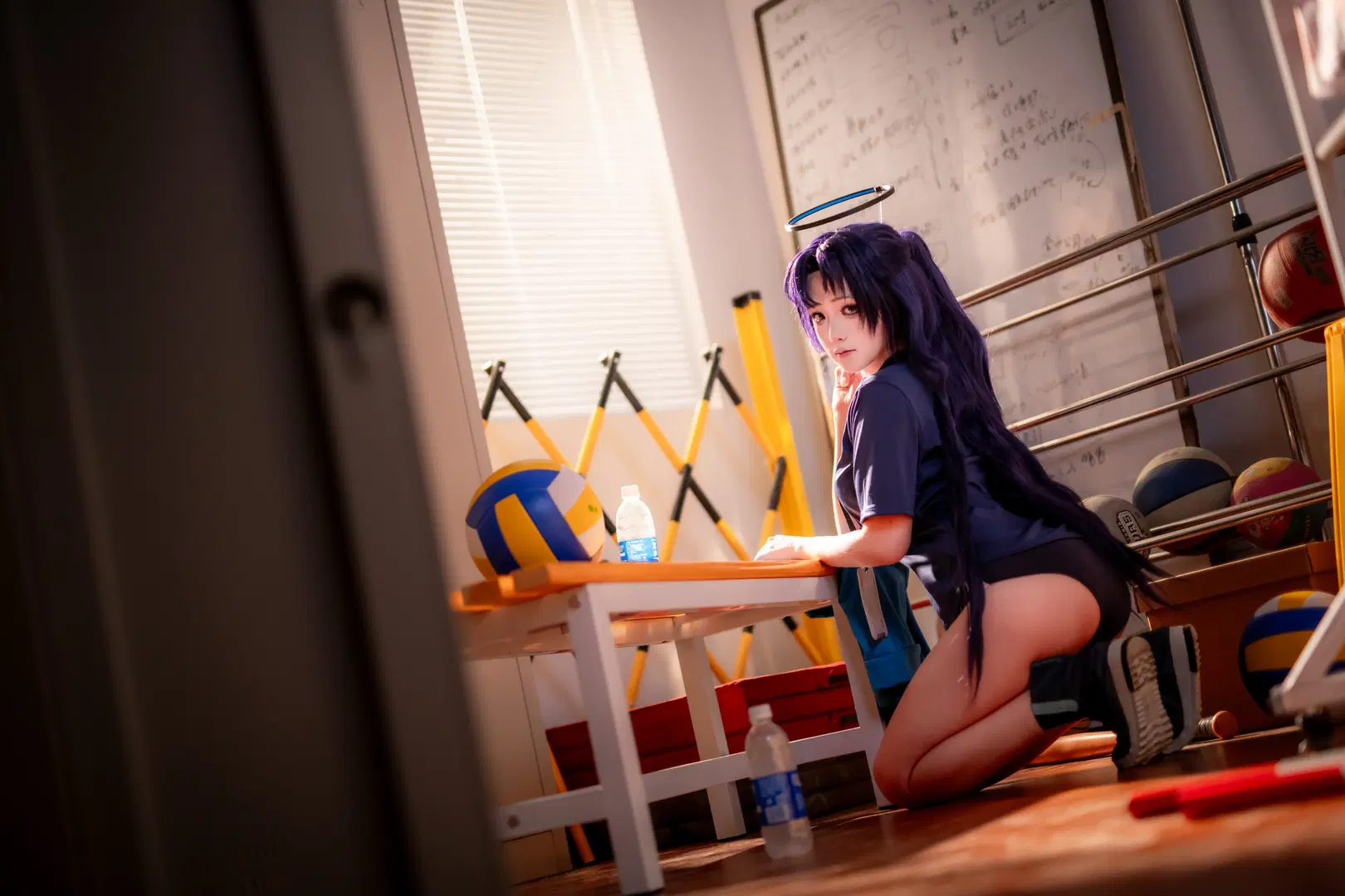 【早瀨優香cos】蔚藍檔案體操服，運動系的清爽體驗 - mile7758 - 第5張
