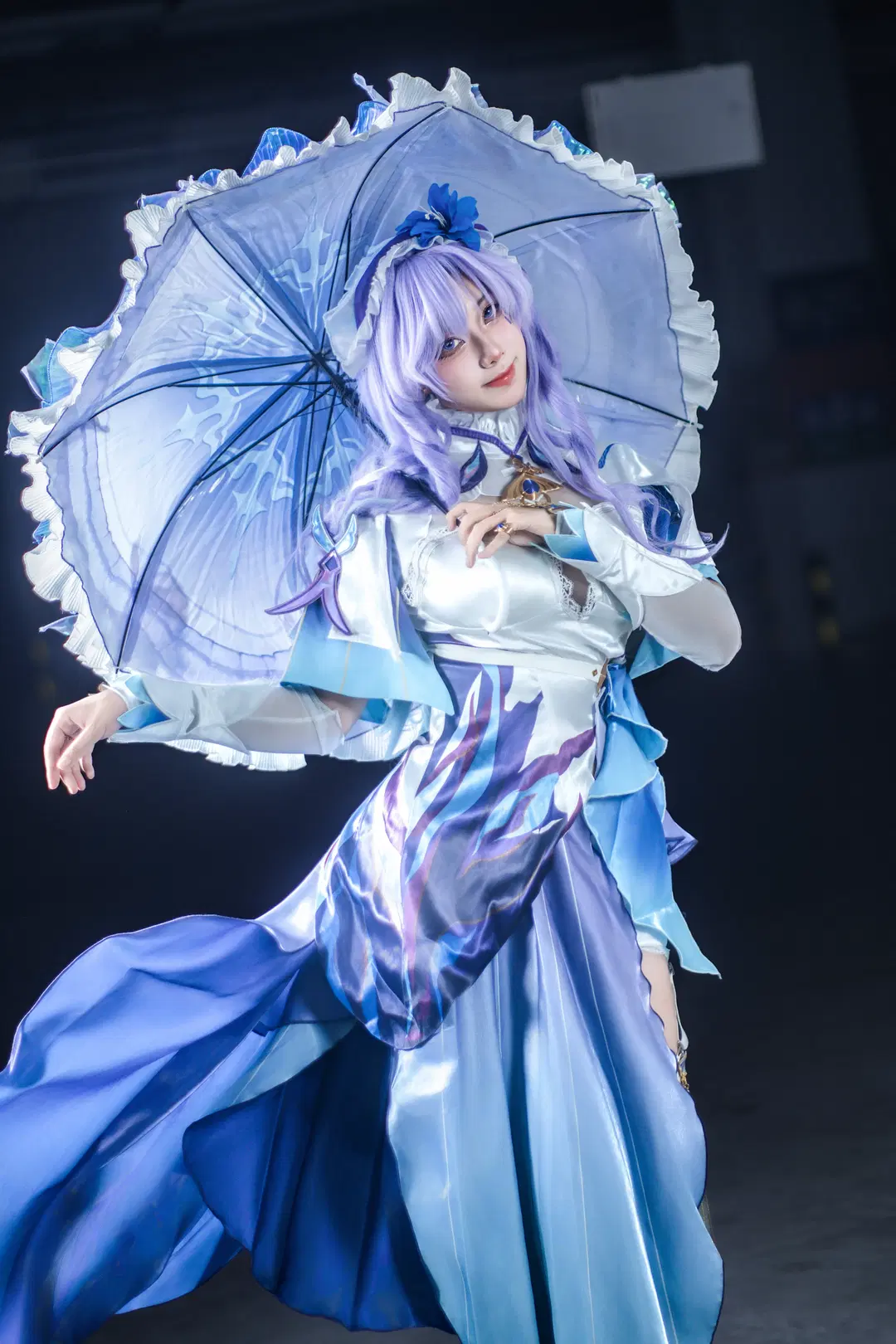 【坎特蕾拉cos】鸣潮深海里的蓝紫色幻影 - 鸽子 - 第5张