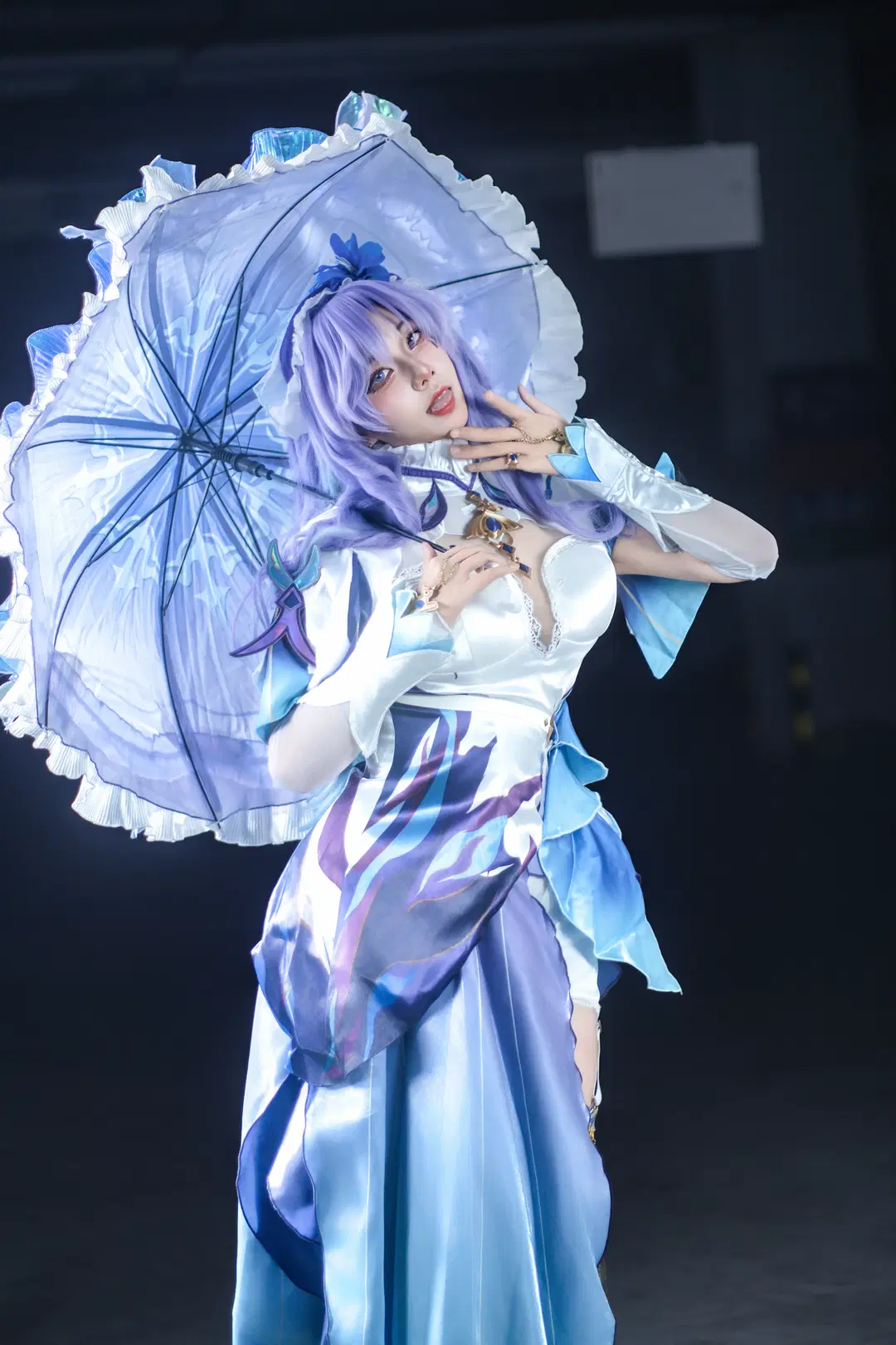 【坎特蕾拉cos】鸣潮深海里的蓝紫色幻影 - 鸽子 - 第6张